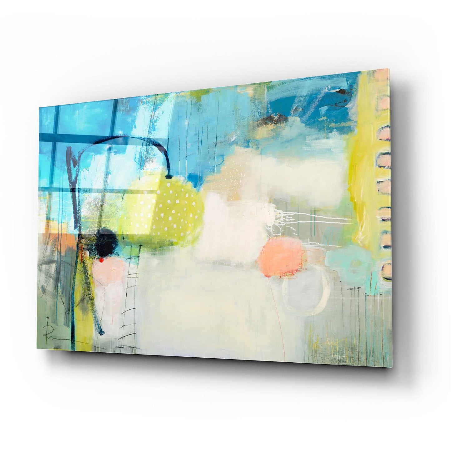 Epic Art 'Green Summer' by Ira Ivanova, Acrylic Glass Wall Art,24x16