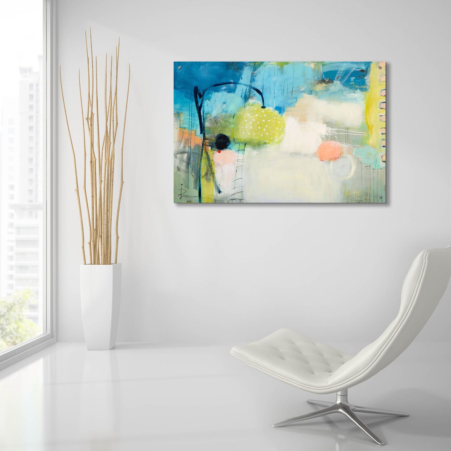 Epic Art 'Green Summer' by Ira Ivanova, Acrylic Glass Wall Art,36x24