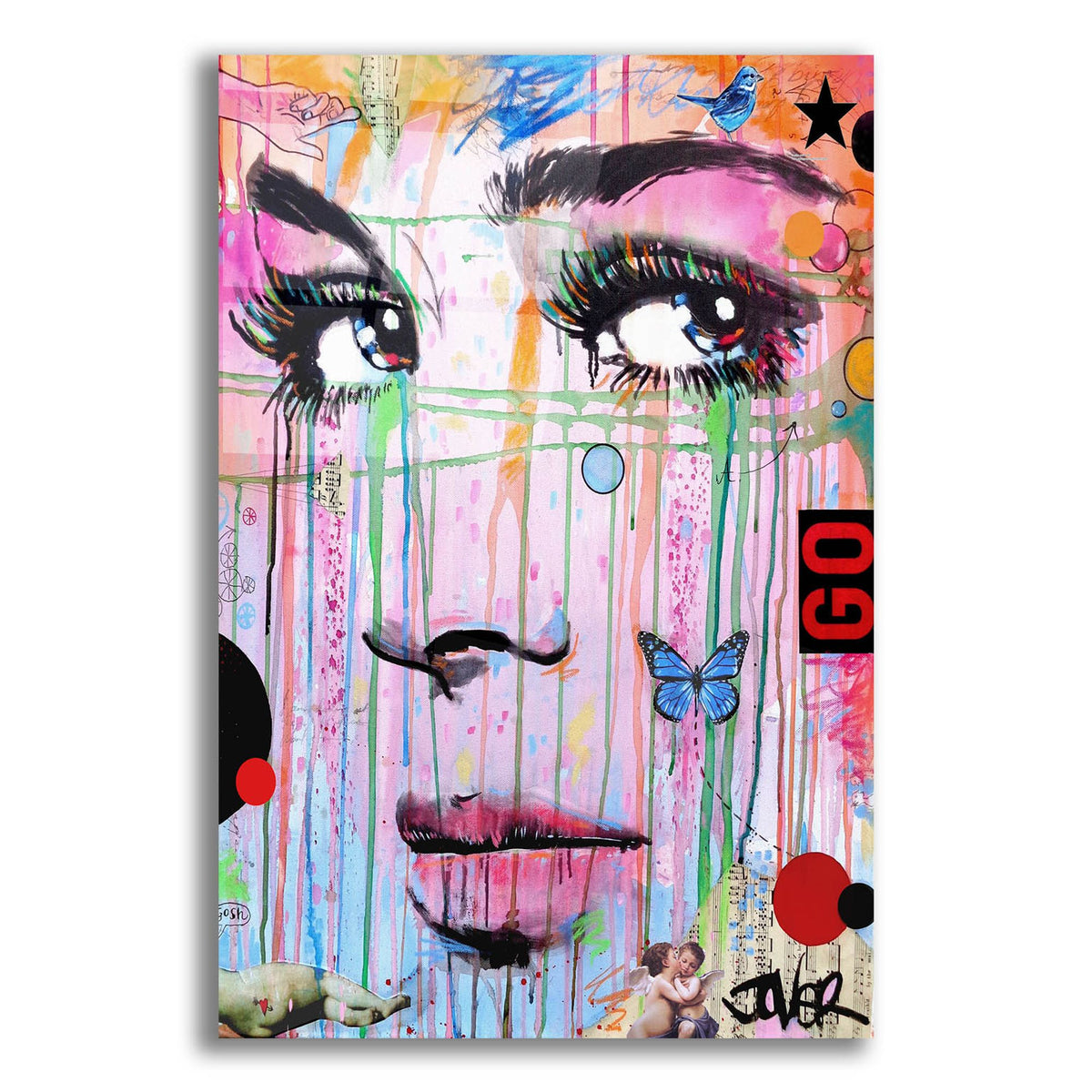 Epic Art 'Go' by Loui Jover, Acrylic Glass Wall Art