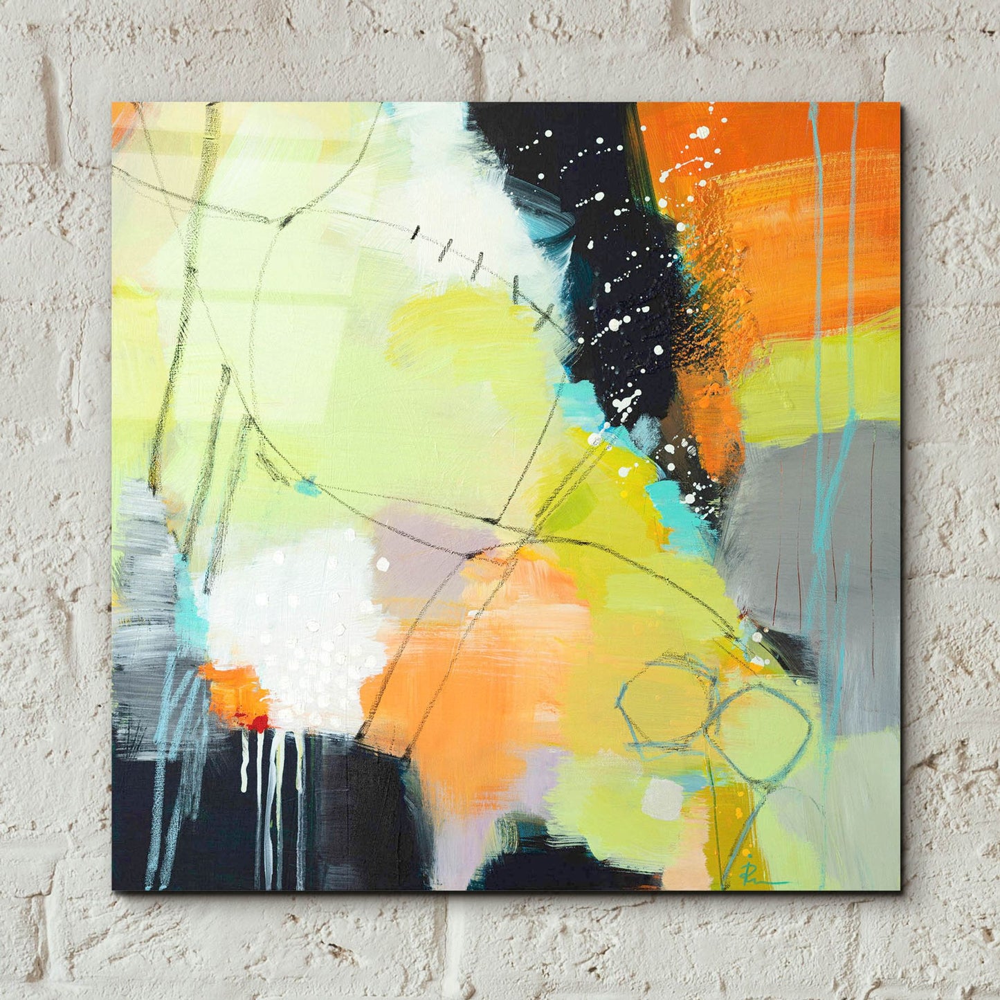 Epic Art 'Inspire 2' by Ira Ivanova, Acrylic Glass Wall Art,12x12