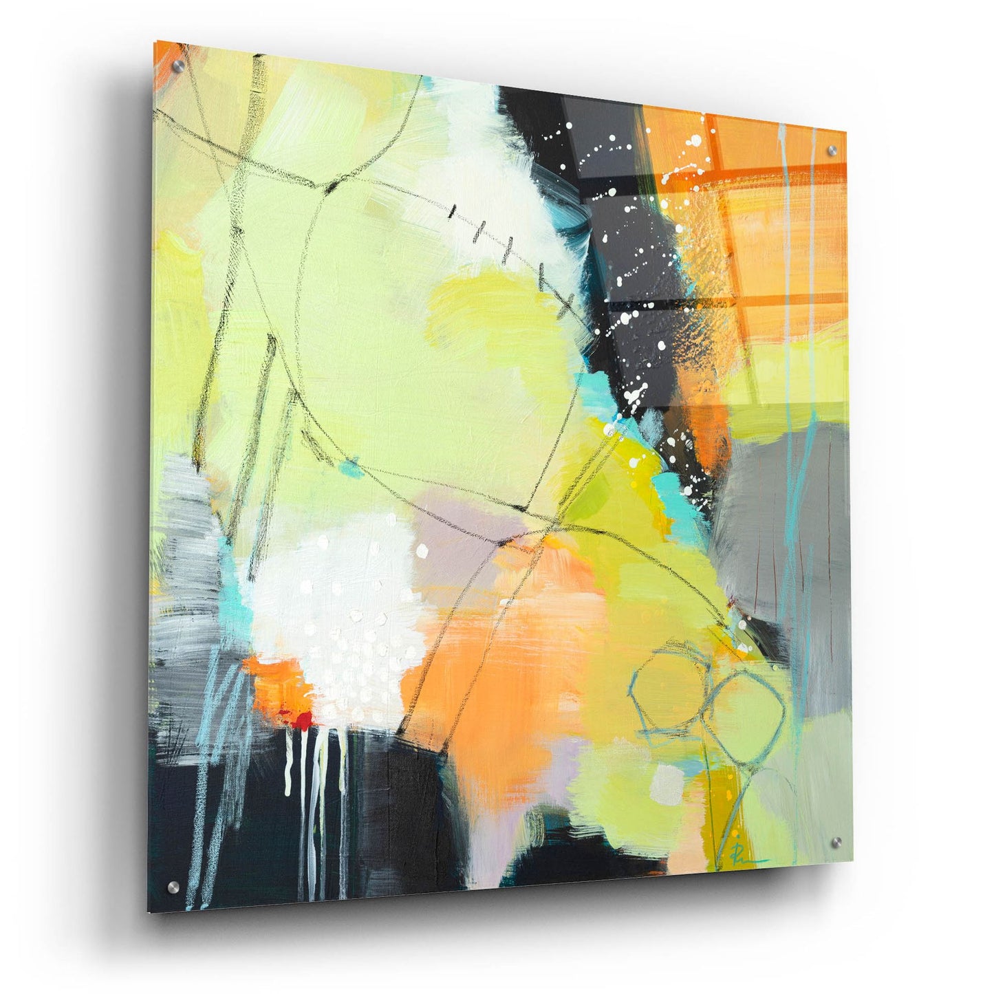 Epic Art 'Inspire 2' by Ira Ivanova, Acrylic Glass Wall Art,36x36