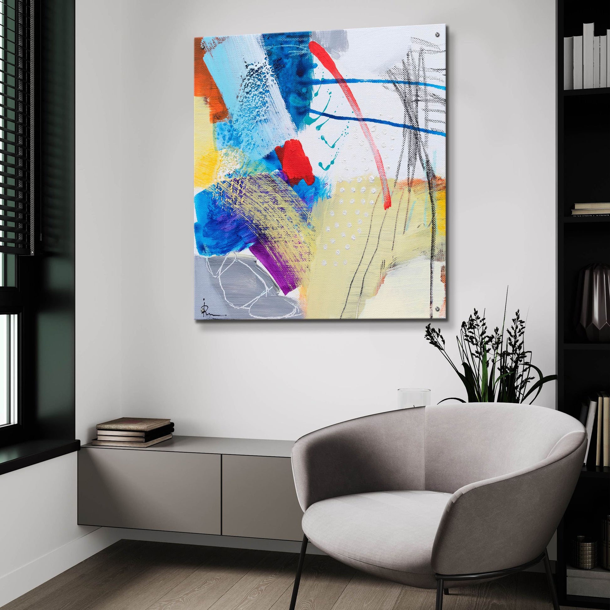 Epic Art 'Untitled 308' by Ira Ivanova, Acrylic Glass Wall Art,36x36