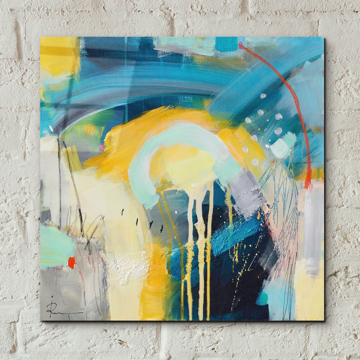 Epic Art 'Untitled 43' by Ira Ivanova, Acrylic Glass Wall Art,12x12