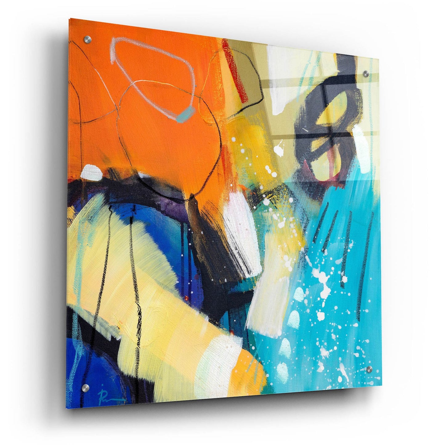 Epic Art 'Untitled 69' by Ira Ivanova, Acrylic Glass Wall Art,24x24