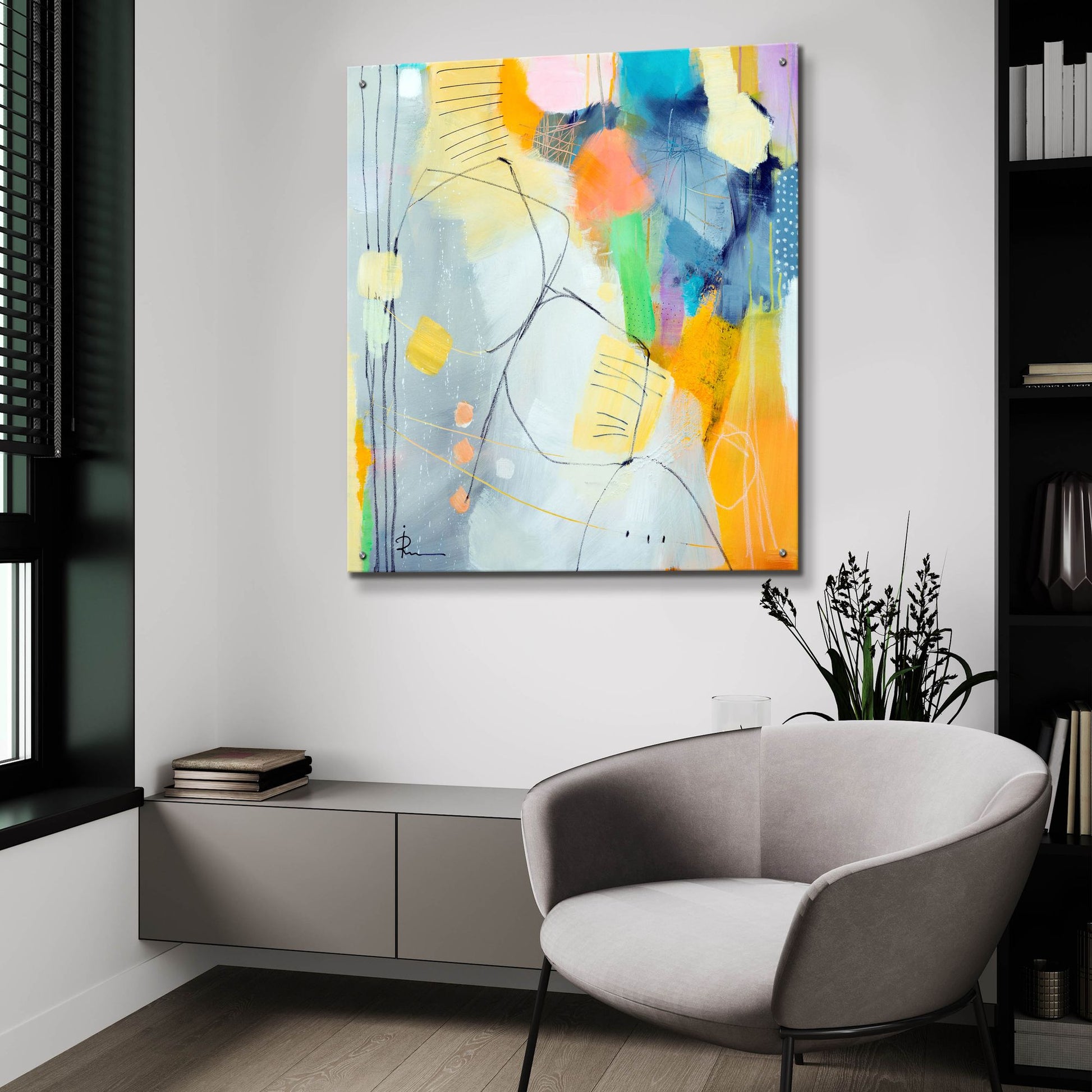 Epic Art 'Untitled 706' by Ira Ivanova, Acrylic Glass Wall Art,36x36