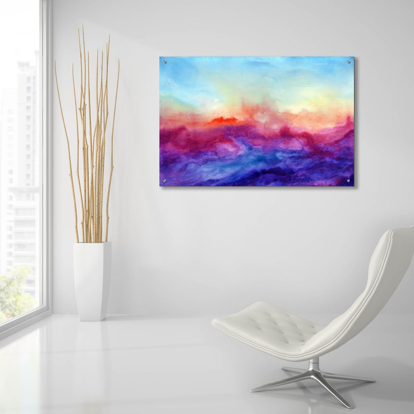 Epic Art 'Arpeggi Ii' by Jacqueline Maldonado, Acrylic Glass Wall Art,36x24