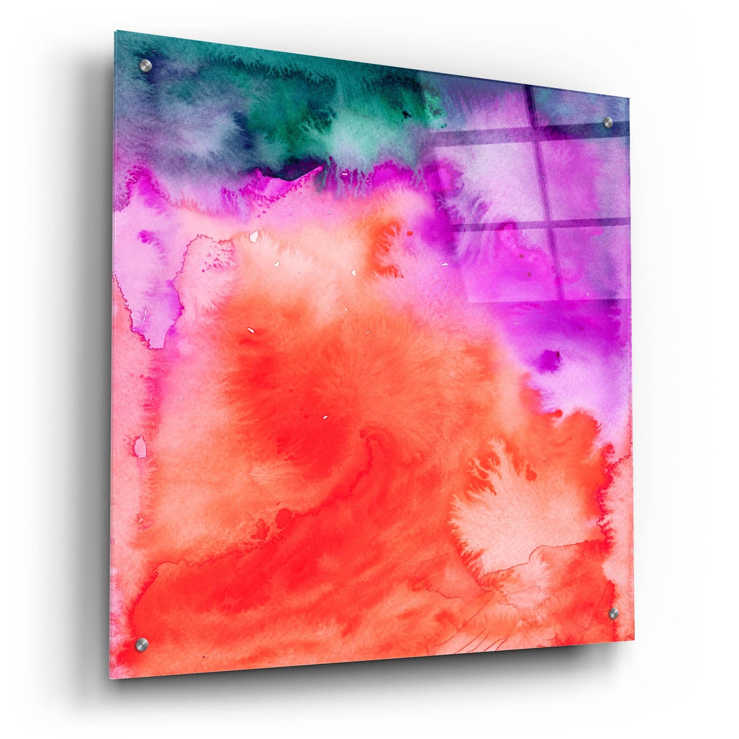 Epic Art 'Fusion Ii' by Jacqueline Maldonado, Acrylic Glass Wall Art,24x24