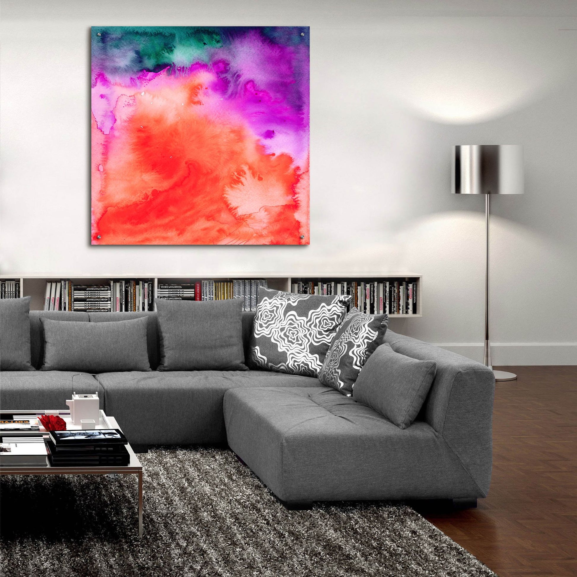 Epic Art 'Fusion Ii' by Jacqueline Maldonado, Acrylic Glass Wall Art,36x36