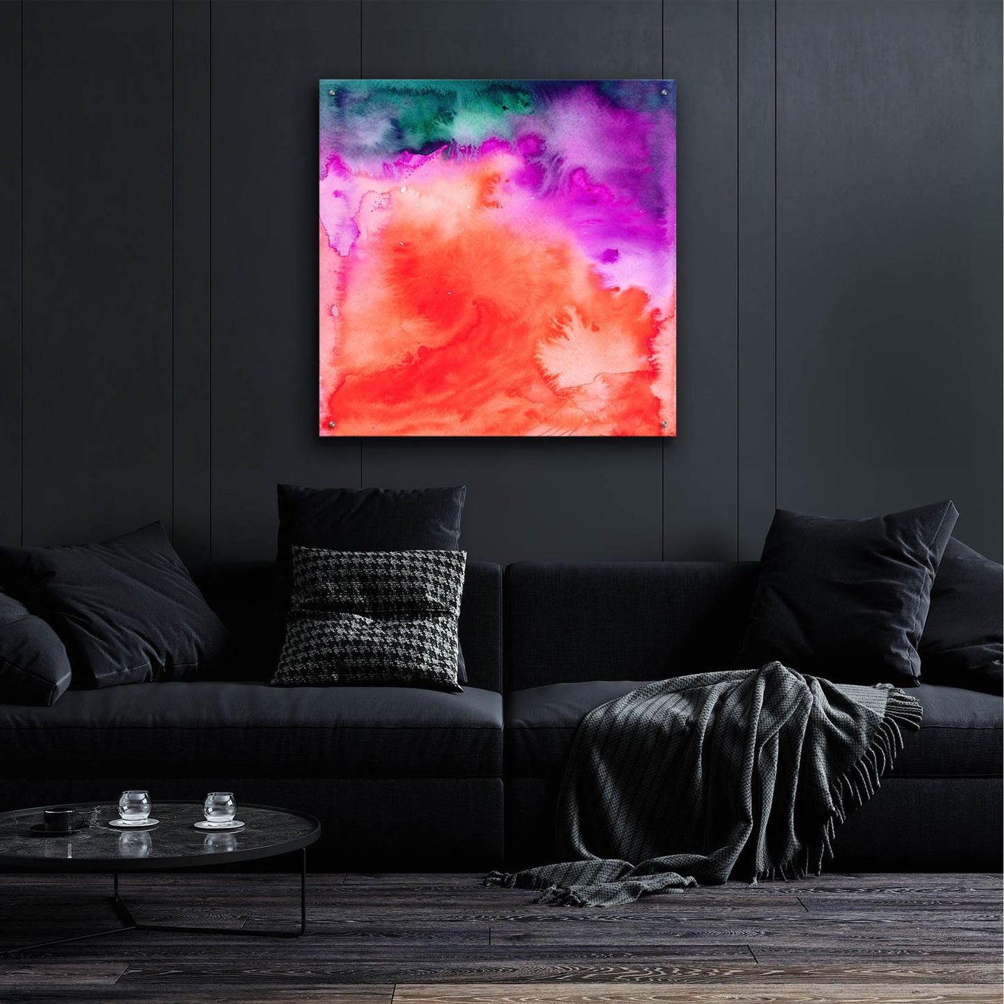 Epic Art 'Fusion Ii' by Jacqueline Maldonado, Acrylic Glass Wall Art,36x36