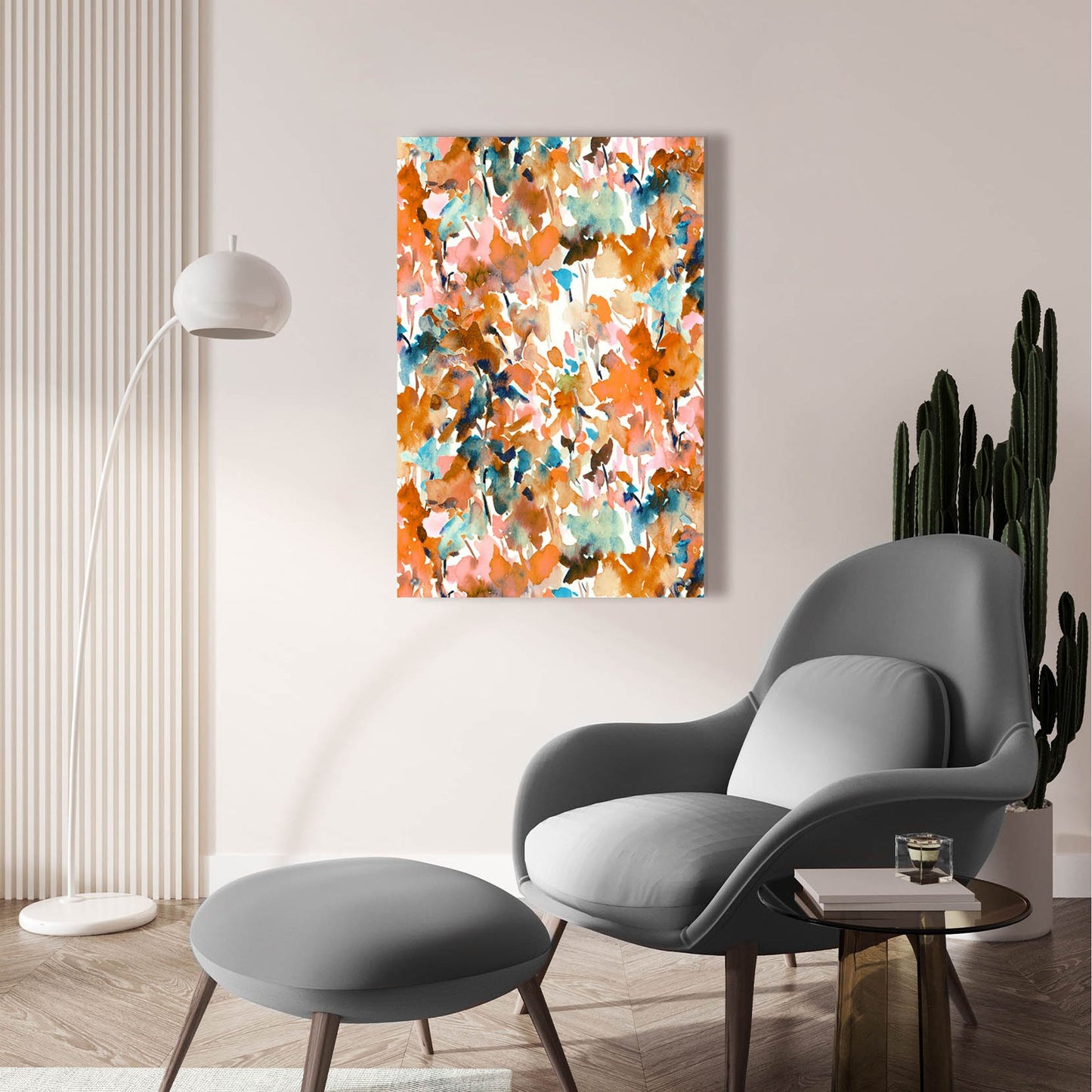 Epic Art 'Local Color Orange' by Jacqueline Maldonado, Acrylic Glass Wall Art,24x36