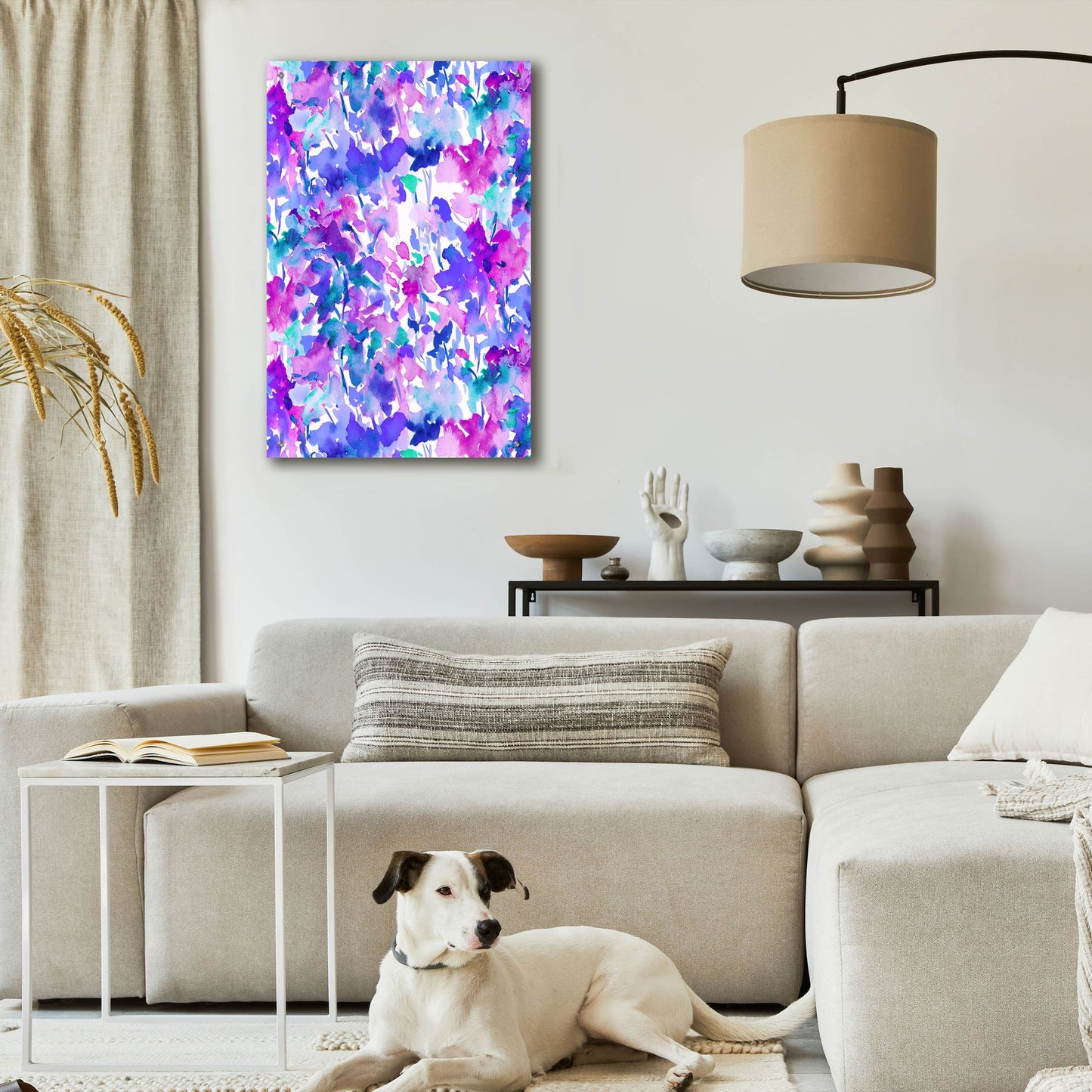 Epic Art 'Local Color Purple' by Jacqueline Maldonado, Acrylic Glass Wall Art,24x36