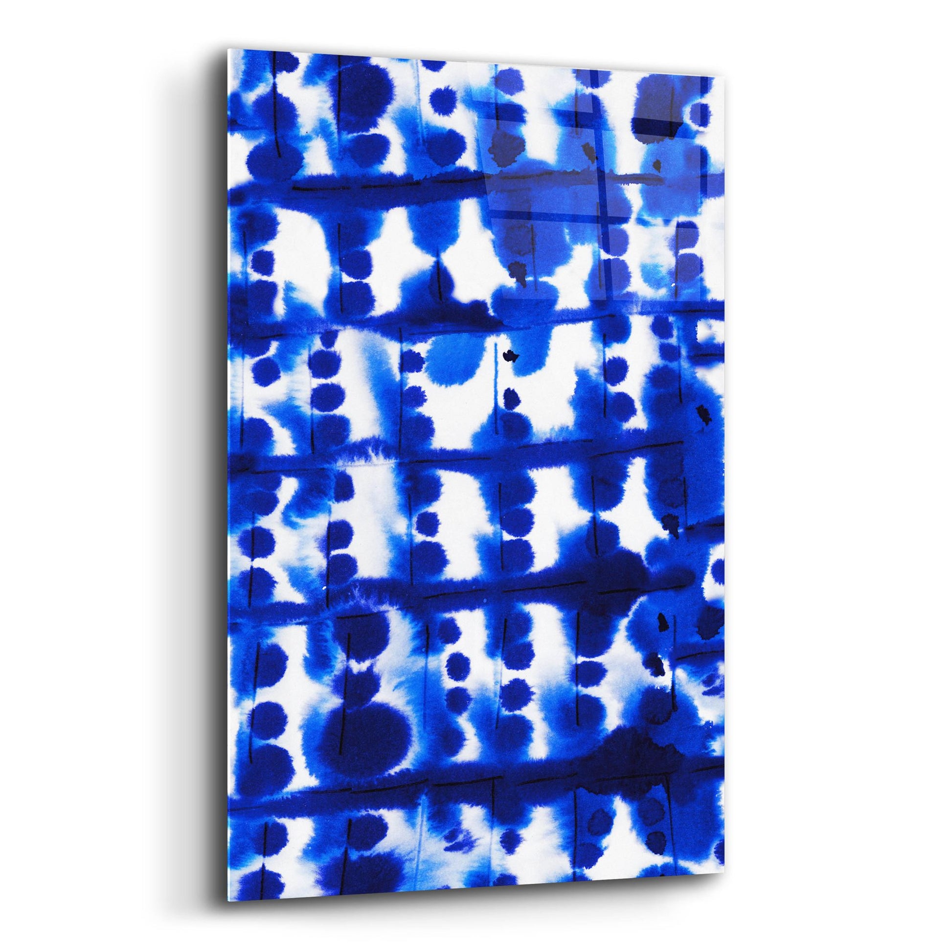 Epic Art 'Parallel Electric Blue' by Jacqueline Maldonado, Acrylic Glass Wall Art,12x16