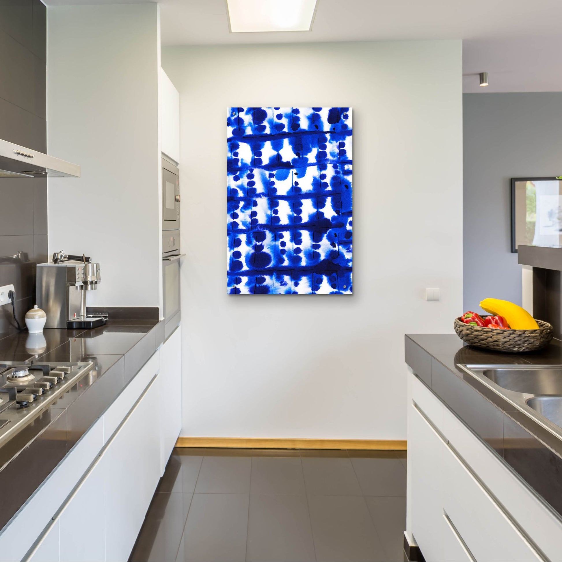 Epic Art 'Parallel Electric Blue' by Jacqueline Maldonado, Acrylic Glass Wall Art,24x36