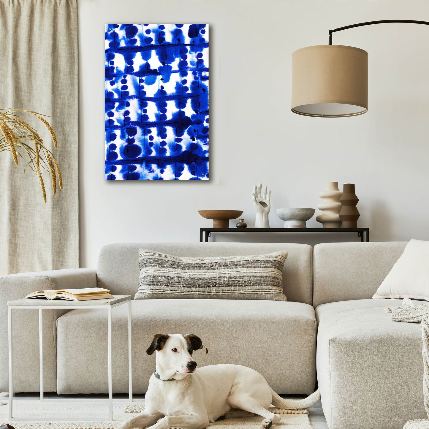 Epic Art 'Parallel Electric Blue' by Jacqueline Maldonado, Acrylic Glass Wall Art,24x36