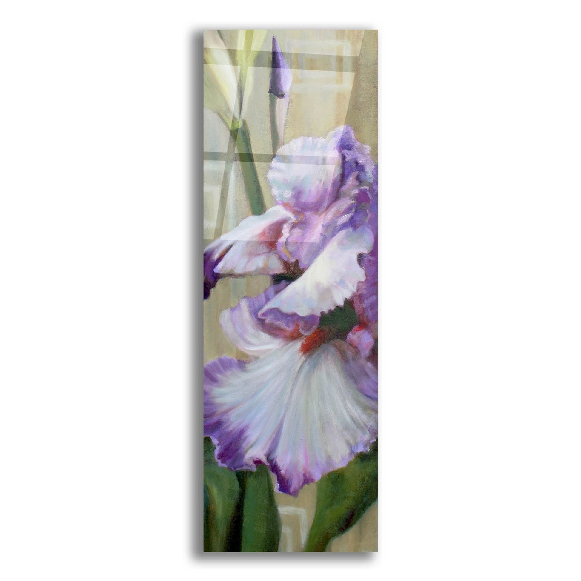 Epic Art 'Iris Iii' by Jan Mclaughlin, Acrylic Glass Wall Art