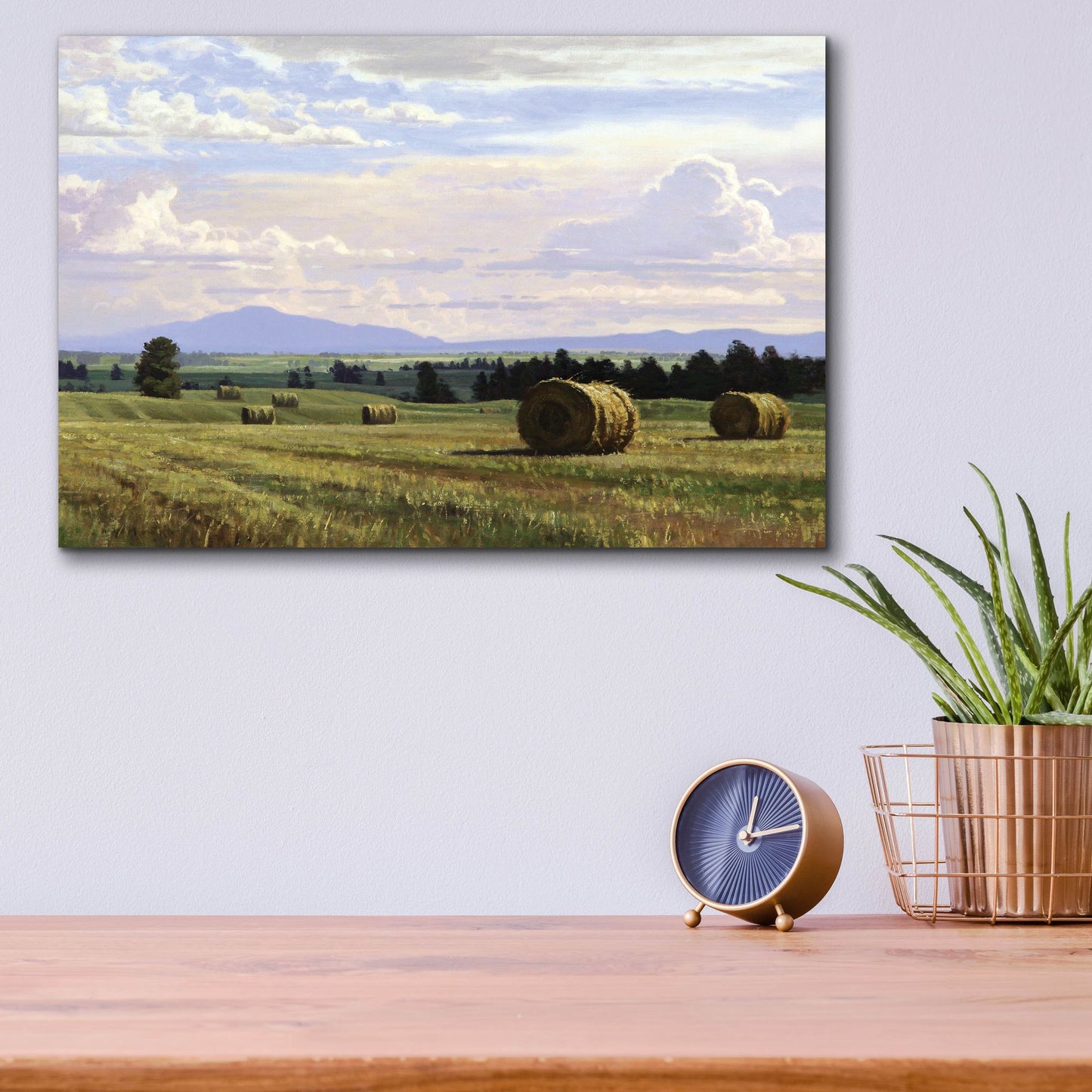 Epic Art 'Fresh Cut Hay' by Jay Moore, Acrylic Glass Wall Art,16x12