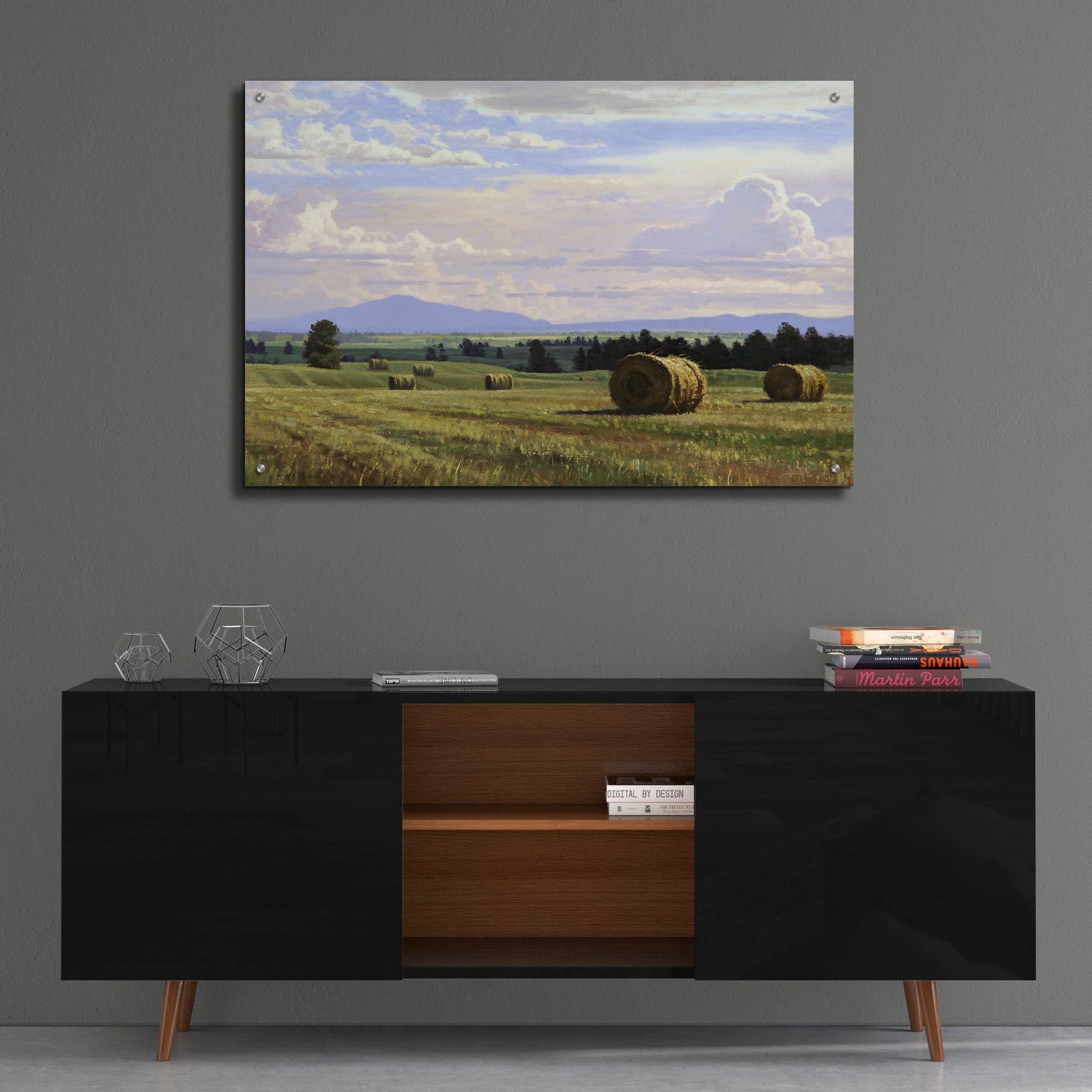 Epic Art 'Fresh Cut Hay' by Jay Moore, Acrylic Glass Wall Art,36x24