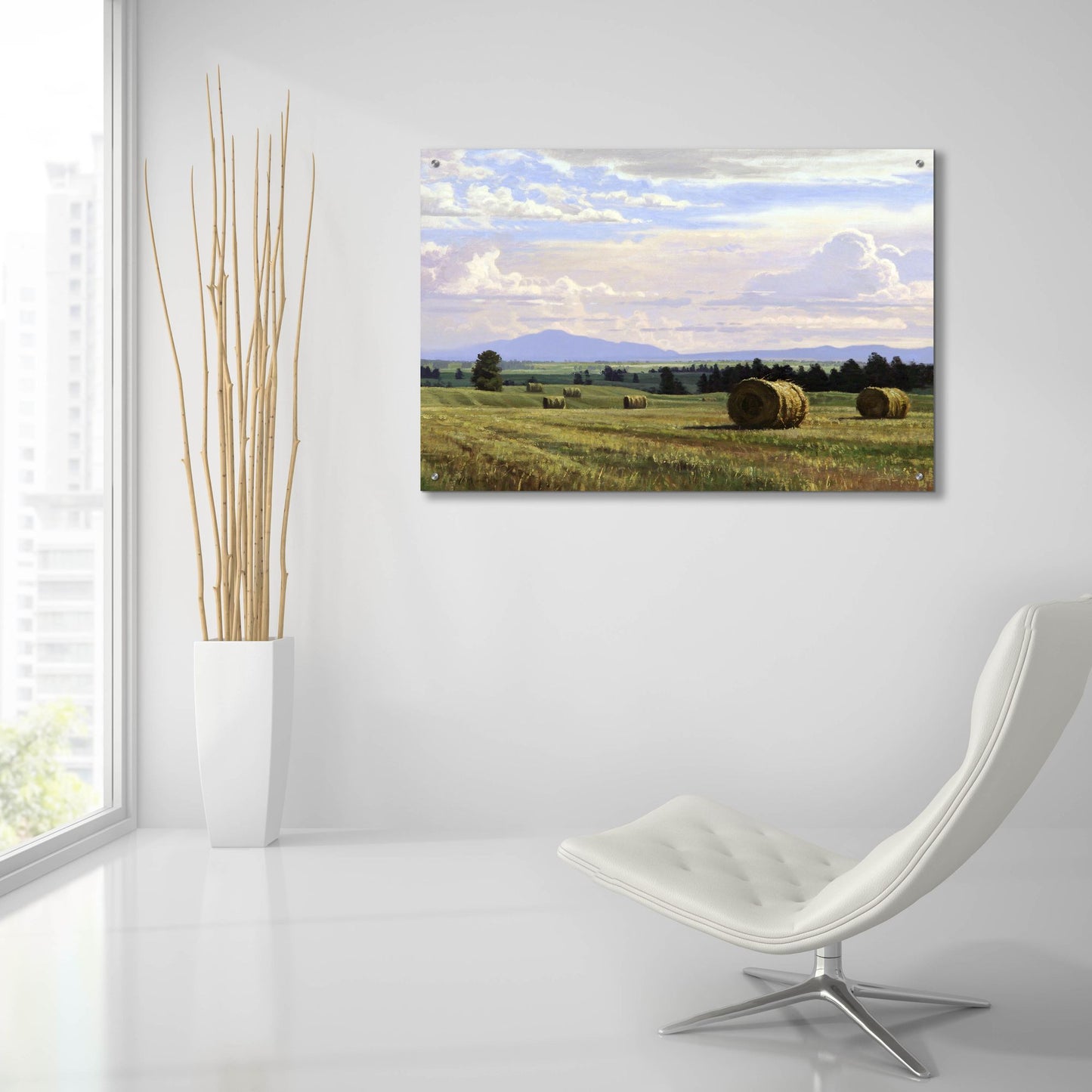 Epic Art 'Fresh Cut Hay' by Jay Moore, Acrylic Glass Wall Art,36x24