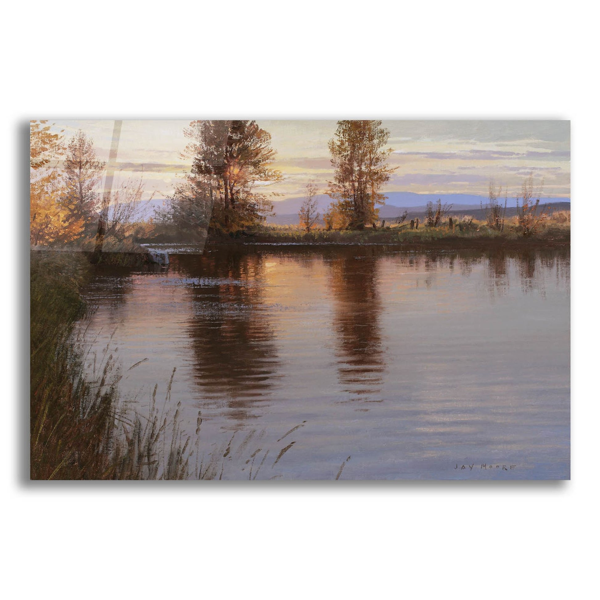 Epic Art 'Just Before Nightfall' by Jay Moore, Acrylic Glass Wall Art,24x16