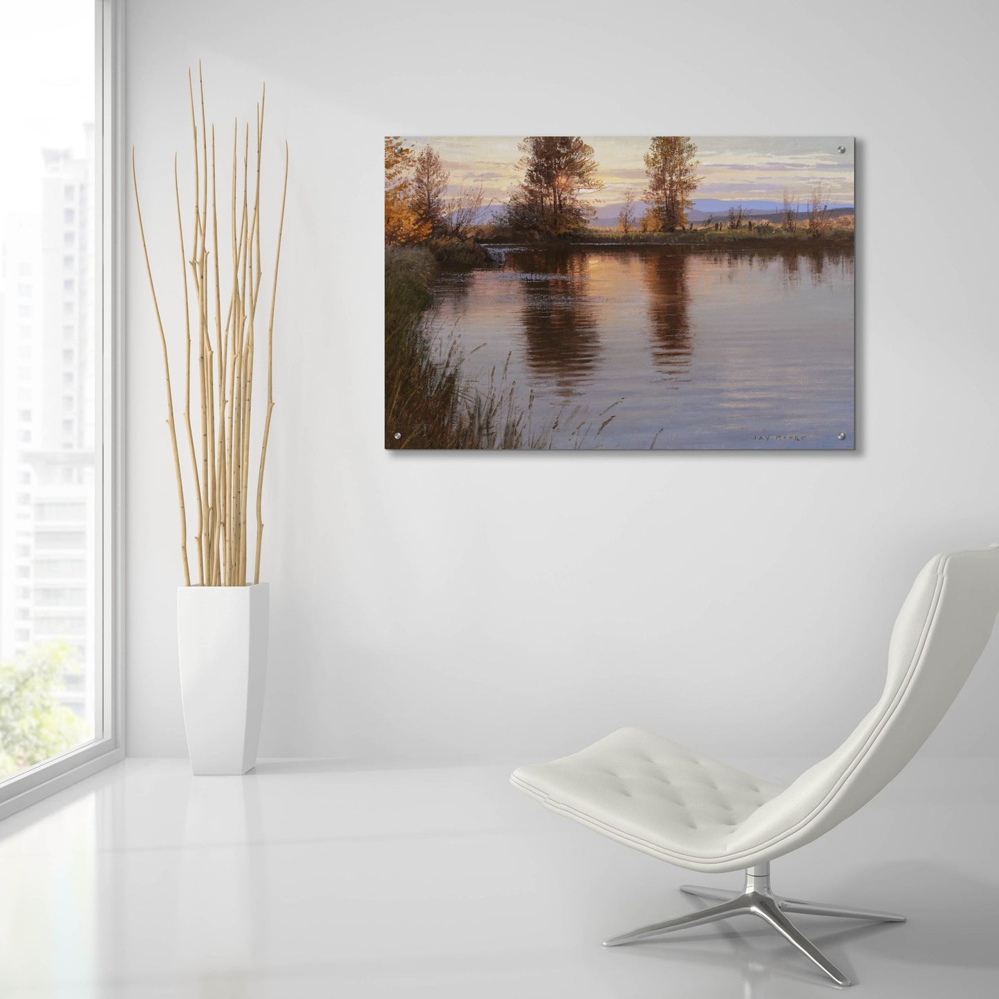 Epic Art 'Just Before Nightfall' by Jay Moore, Acrylic Glass Wall Art,36x24