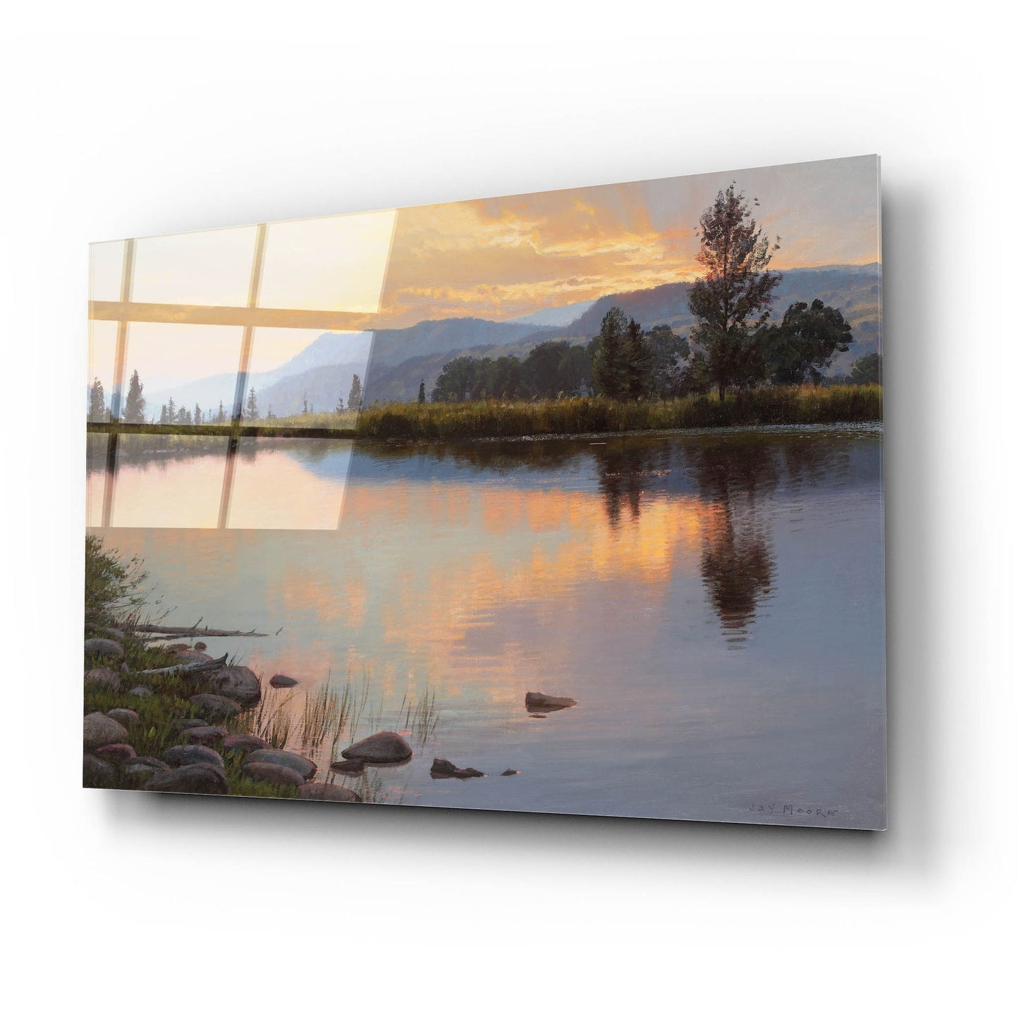 Epic Art 'Tranquil Evening' by Jay Moore, Acrylic Glass Wall Art,24x16