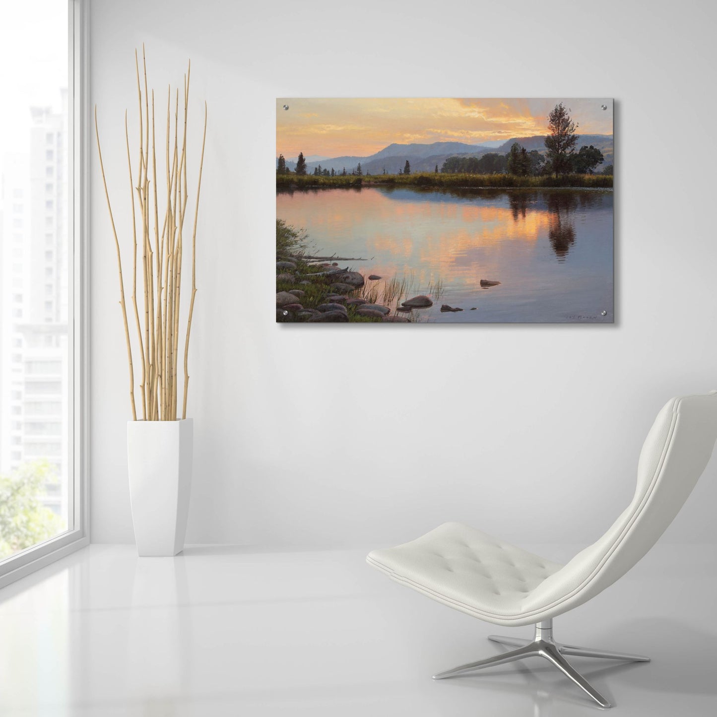 Epic Art 'Tranquil Evening' by Jay Moore, Acrylic Glass Wall Art,36x24