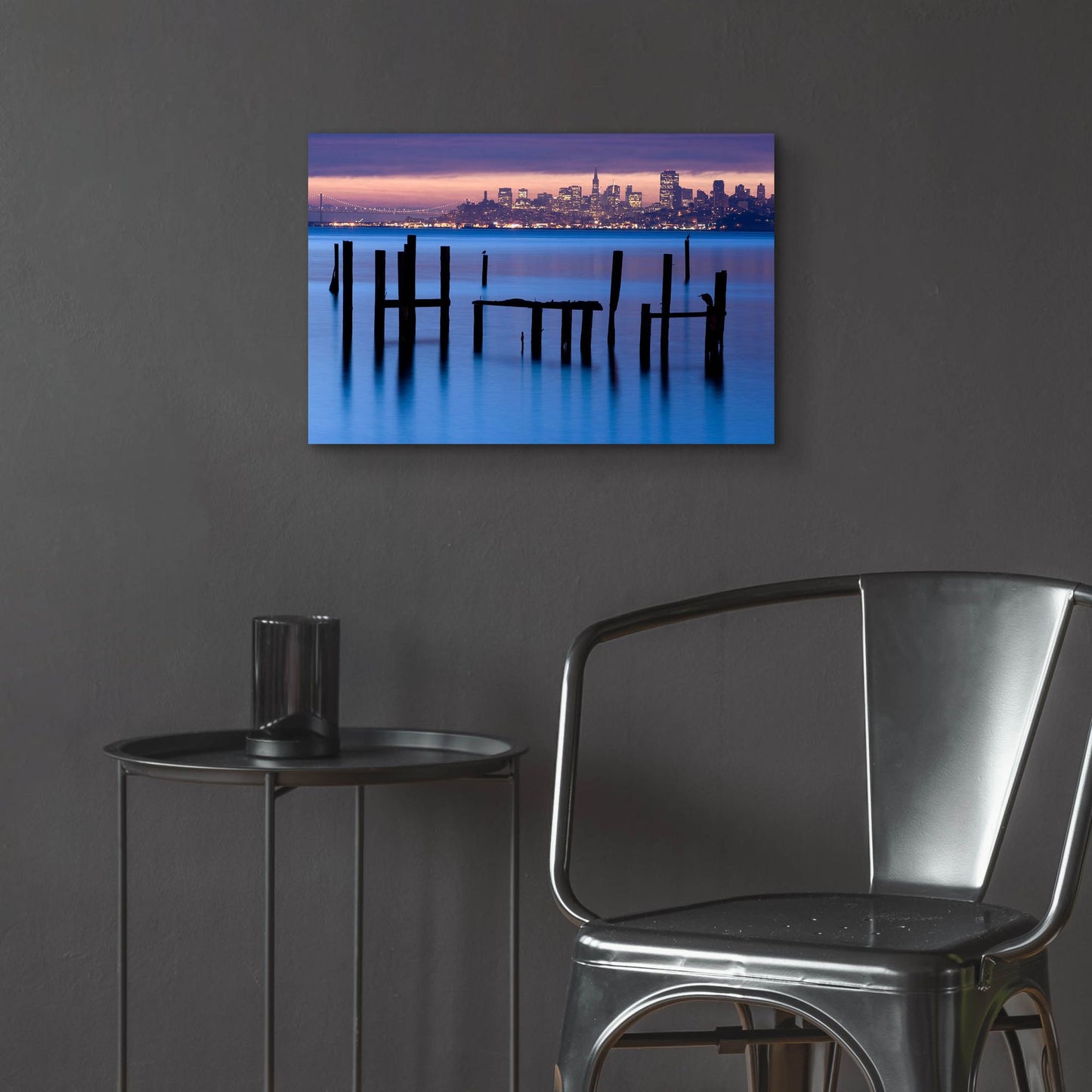 Epic Art 'Bay Pilings Sausalito' by Jeffrey Murray, Acrylic Glass Wall Art,24x16