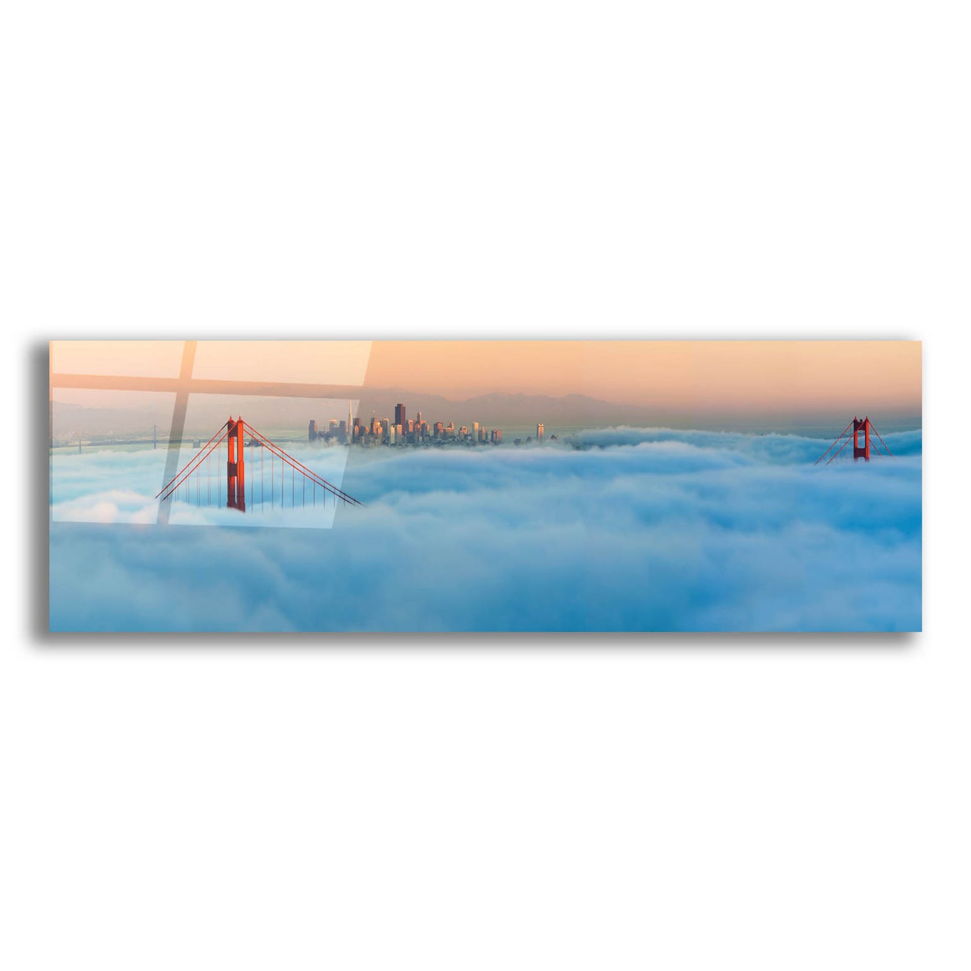 Epic Art 'Foggy City' by Jeffrey Murray, Acrylic Glass Wall Art