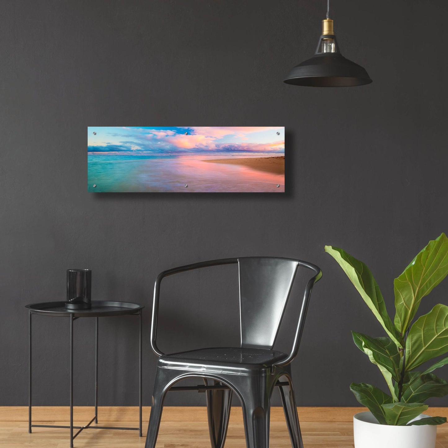 Epic Art 'Haena Beach' by Jeffrey Murray, Acrylic Glass Wall Art,36x12