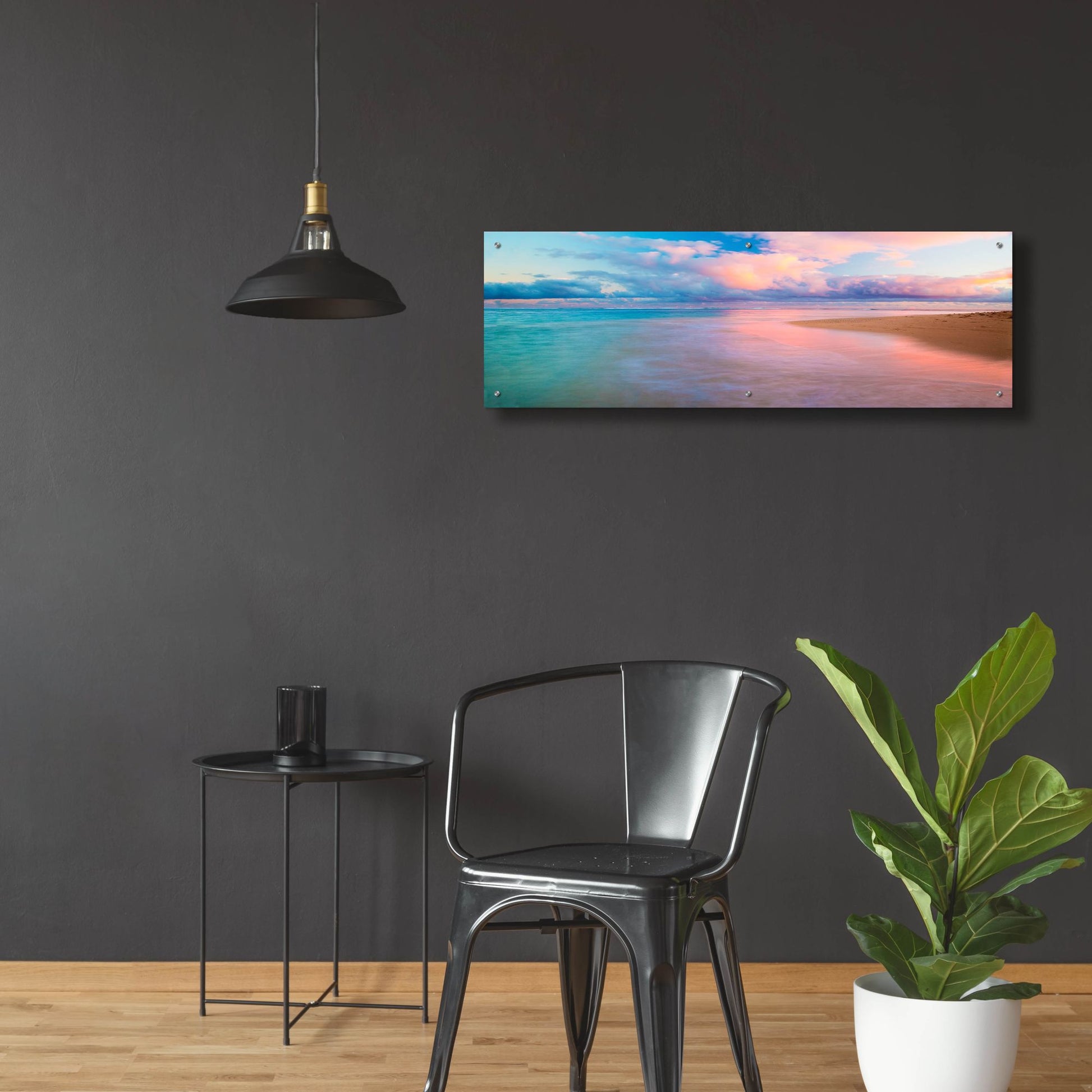 Epic Art 'Haena Beach' by Jeffrey Murray, Acrylic Glass Wall Art,48x16