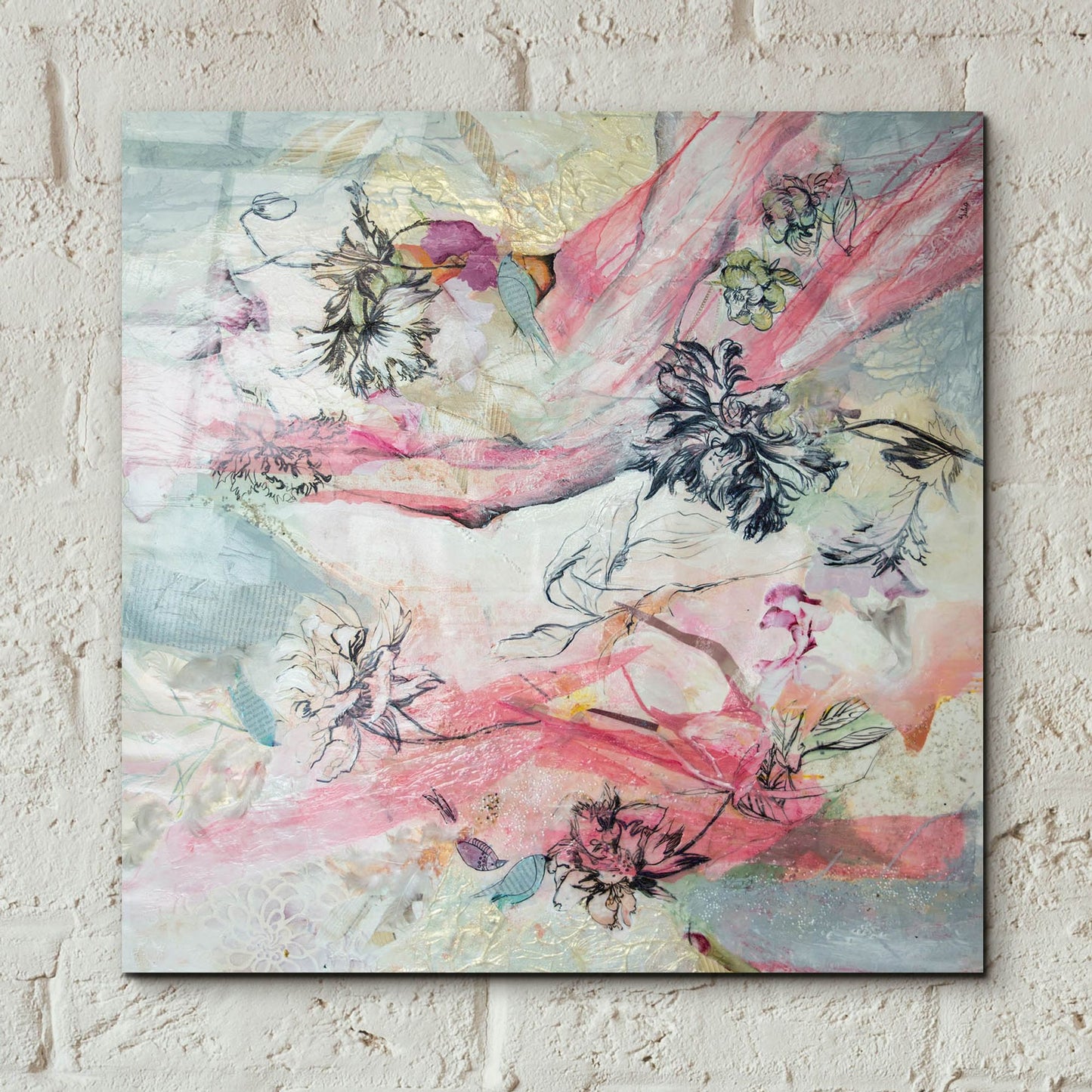 Epic Art 'And The Birds Are Singing' by Julia Hacker, Acrylic Glass Wall Art,12x12