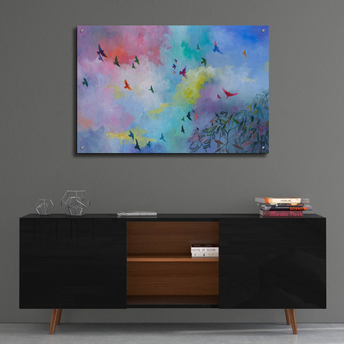 Epic Art 'Sky Is The Limit' by Julia Hacker, Acrylic Glass Wall Art,36x24