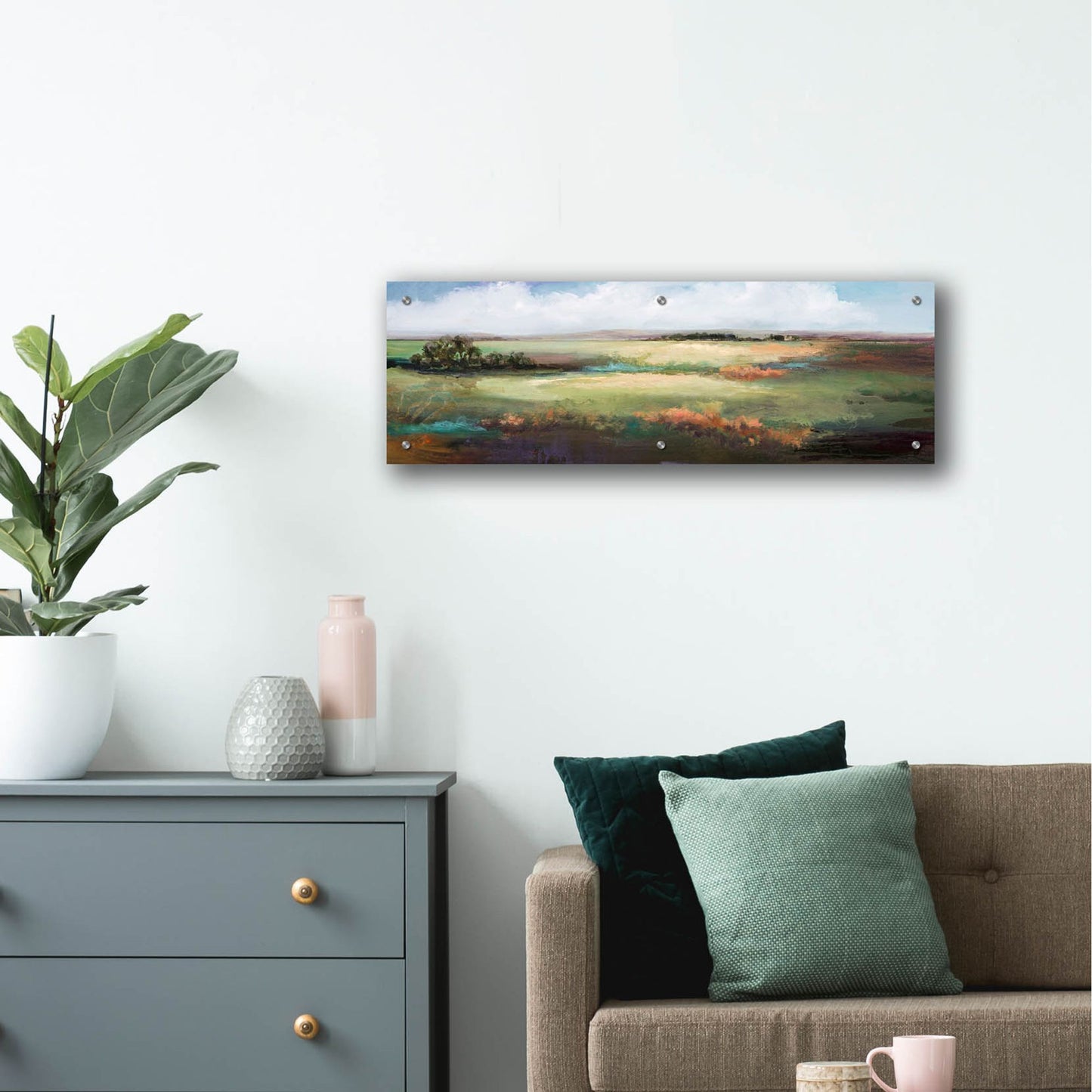 Epic Art 'A Day To Be Lazy' by Karen Hale, Acrylic Glass Wall Art,36x12