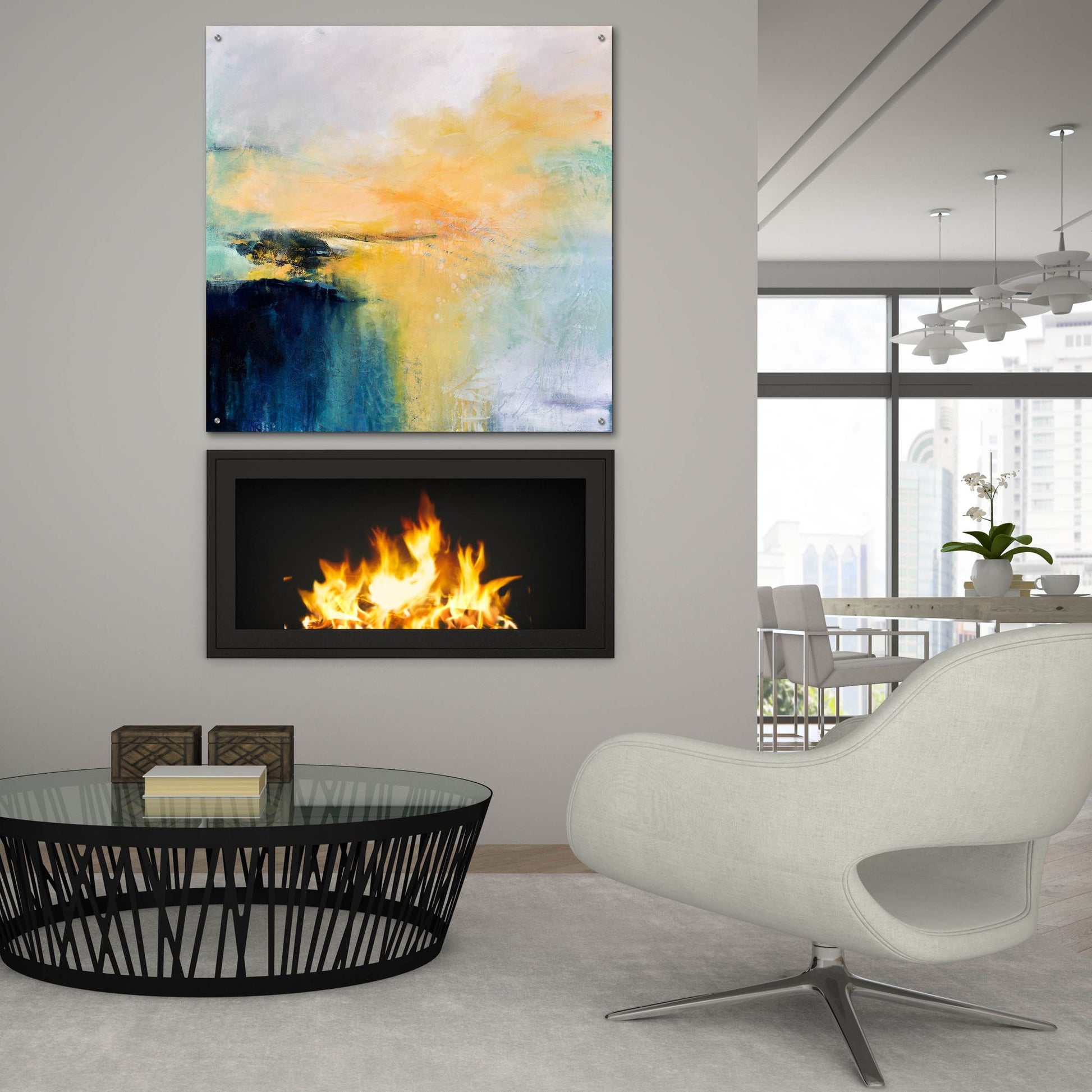 Epic Art 'A Single Moment' by Karen Hale, Acrylic Glass Wall Art,36x36