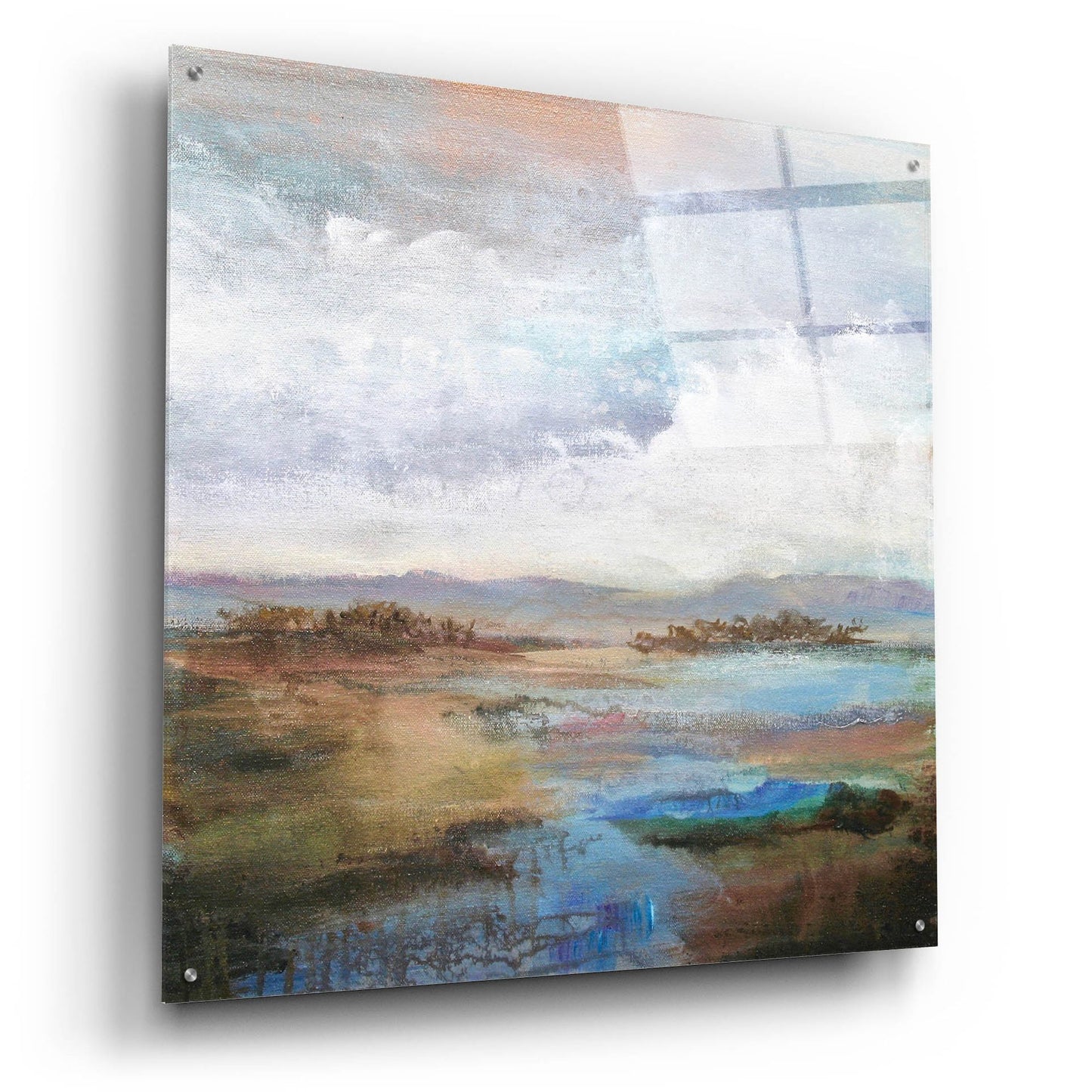 Epic Art 'Along The Stream' by Karen Hale, Acrylic Glass Wall Art,36x36