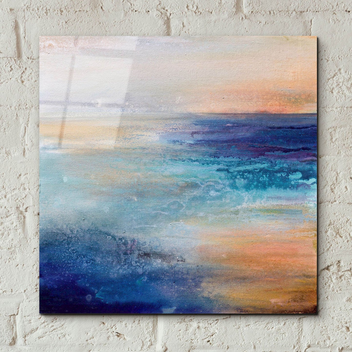 Epic Art 'Coastal Living' by Karen Hale, Acrylic Glass Wall Art,12x12