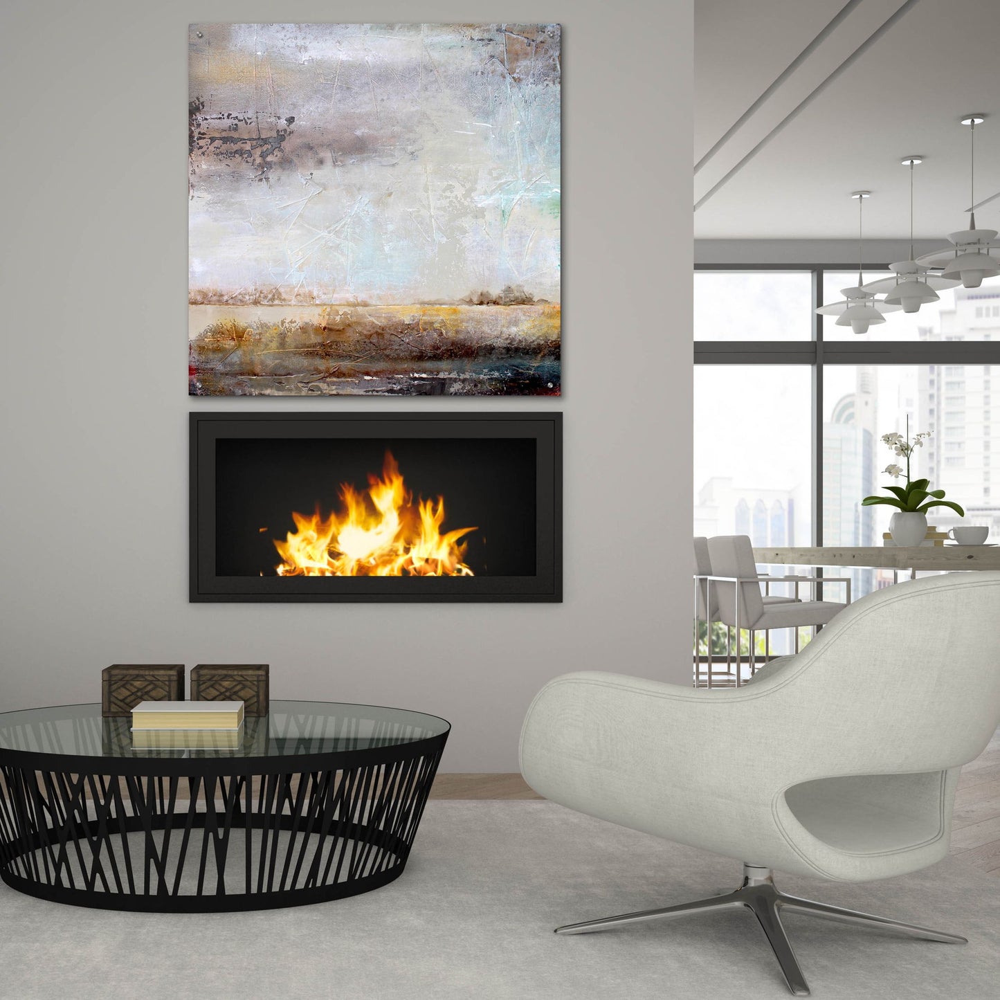 Epic Art 'Contemporary Experience' by Karen Hale, Acrylic Glass Wall Art,36x36