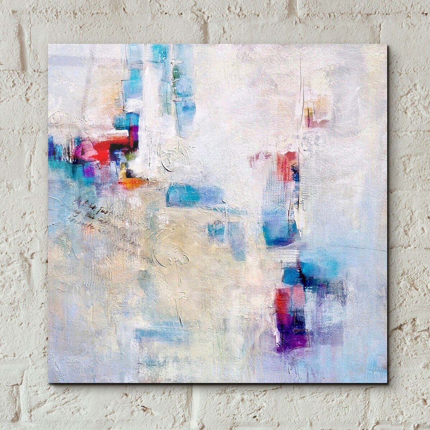 Epic Art 'Conversation' by Karen Hale, Acrylic Glass Wall Art,12x12