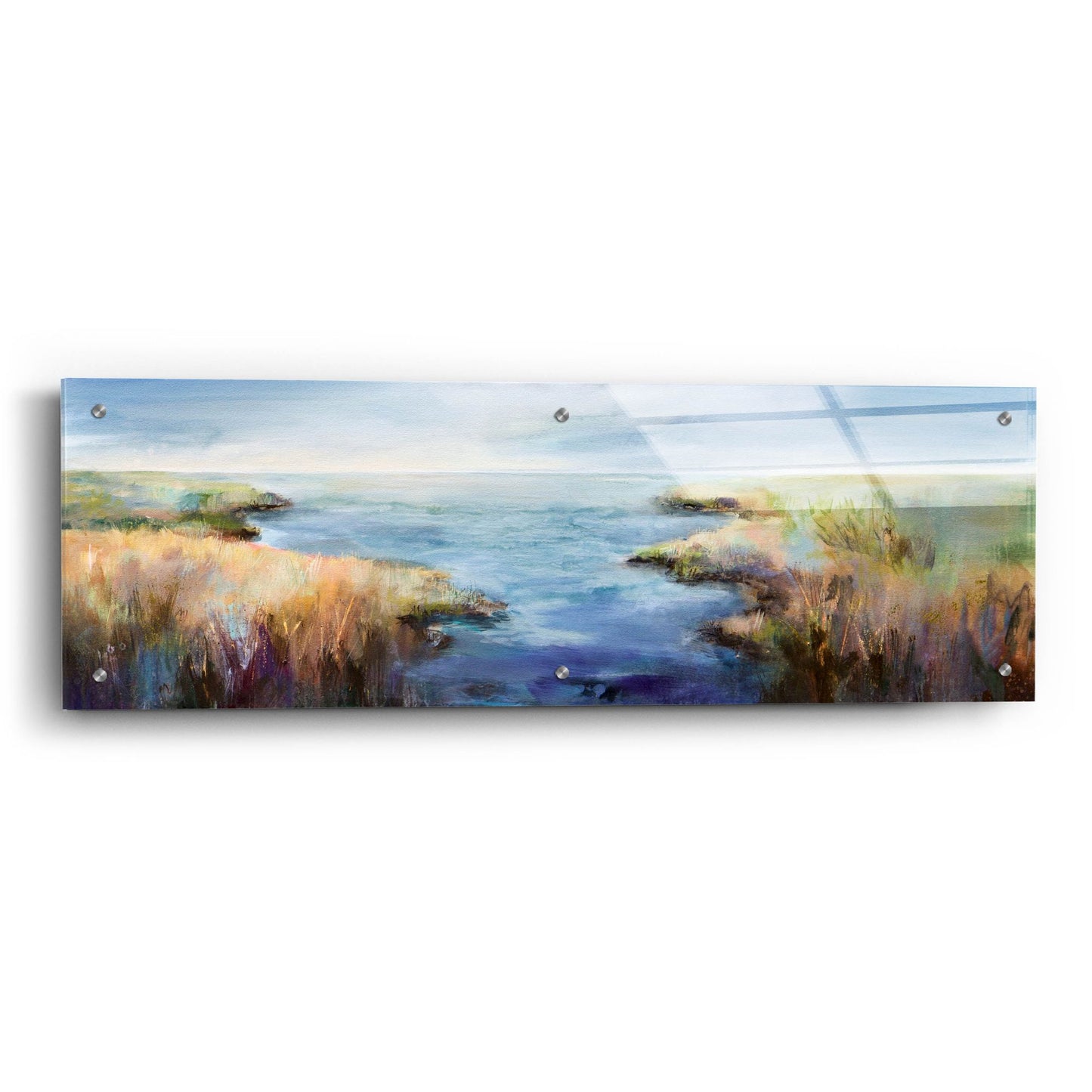 Epic Art 'Enjoying The View' by Karen Hale, Acrylic Glass Wall Art,36x12