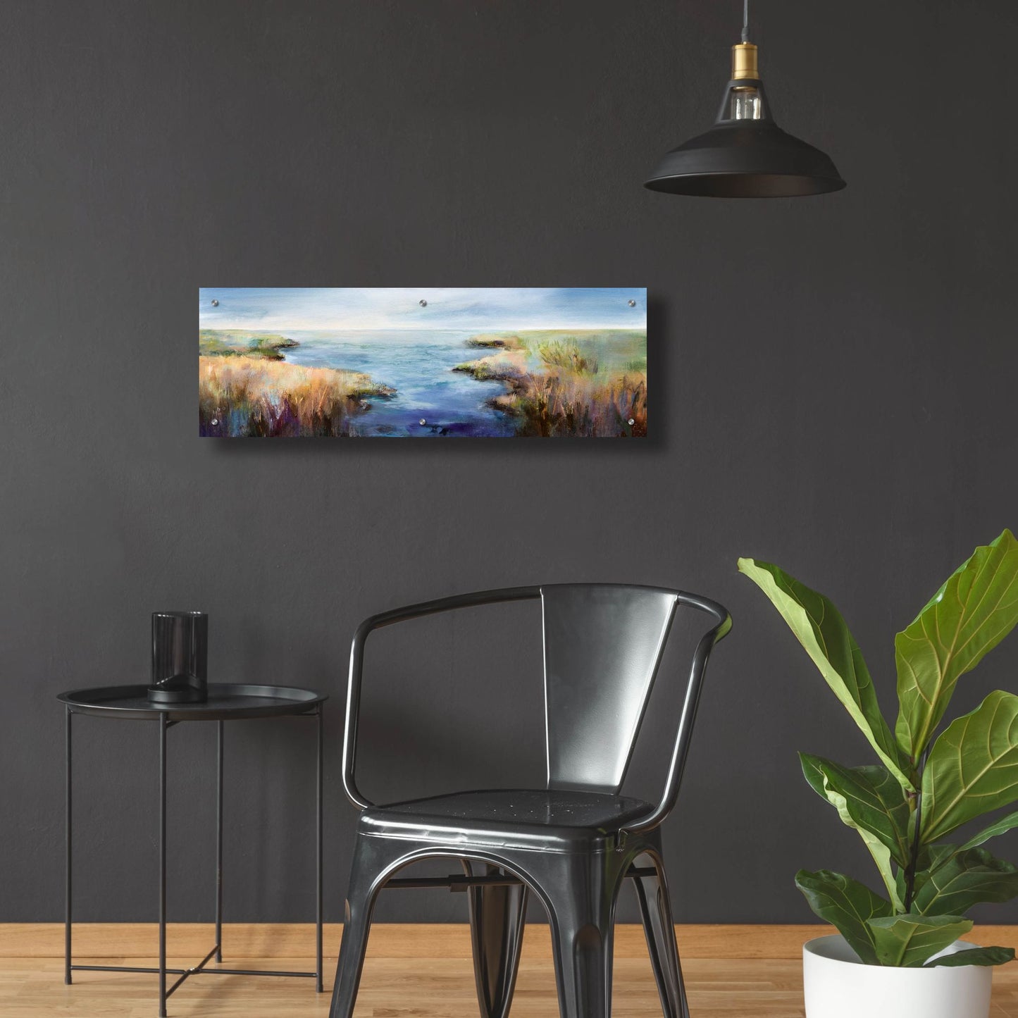 Epic Art 'Enjoying The View' by Karen Hale, Acrylic Glass Wall Art,36x12