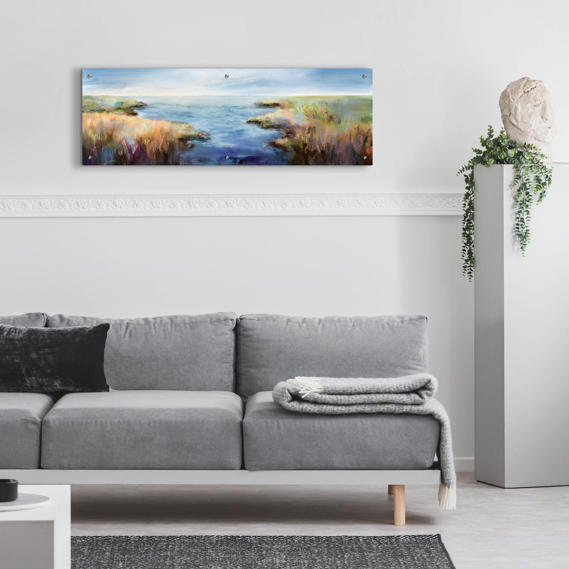 Epic Art 'Enjoying The View' by Karen Hale, Acrylic Glass Wall Art,48x16