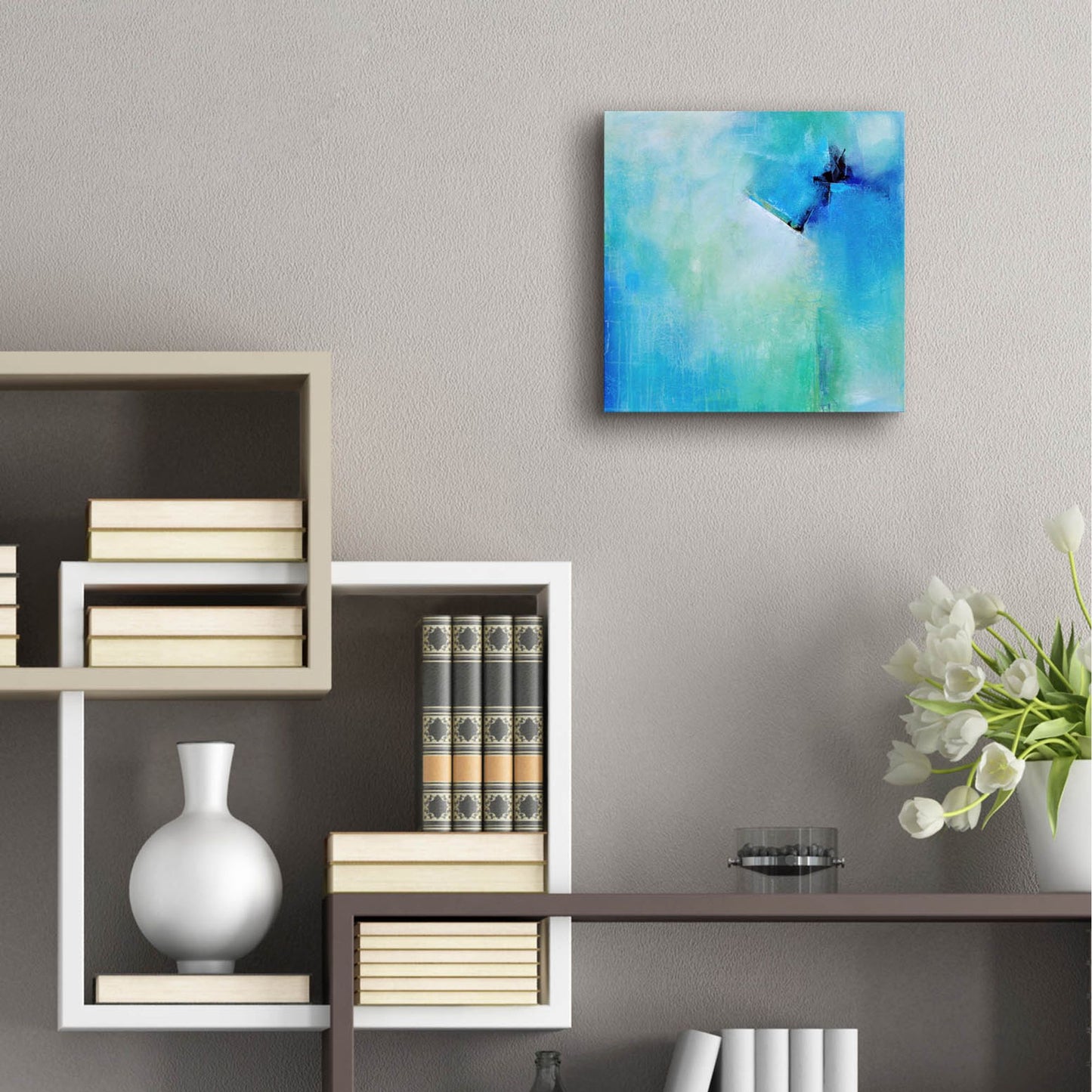 Epic Art 'Free Flow' by Karen Hale, Acrylic Glass Wall Art,12x12