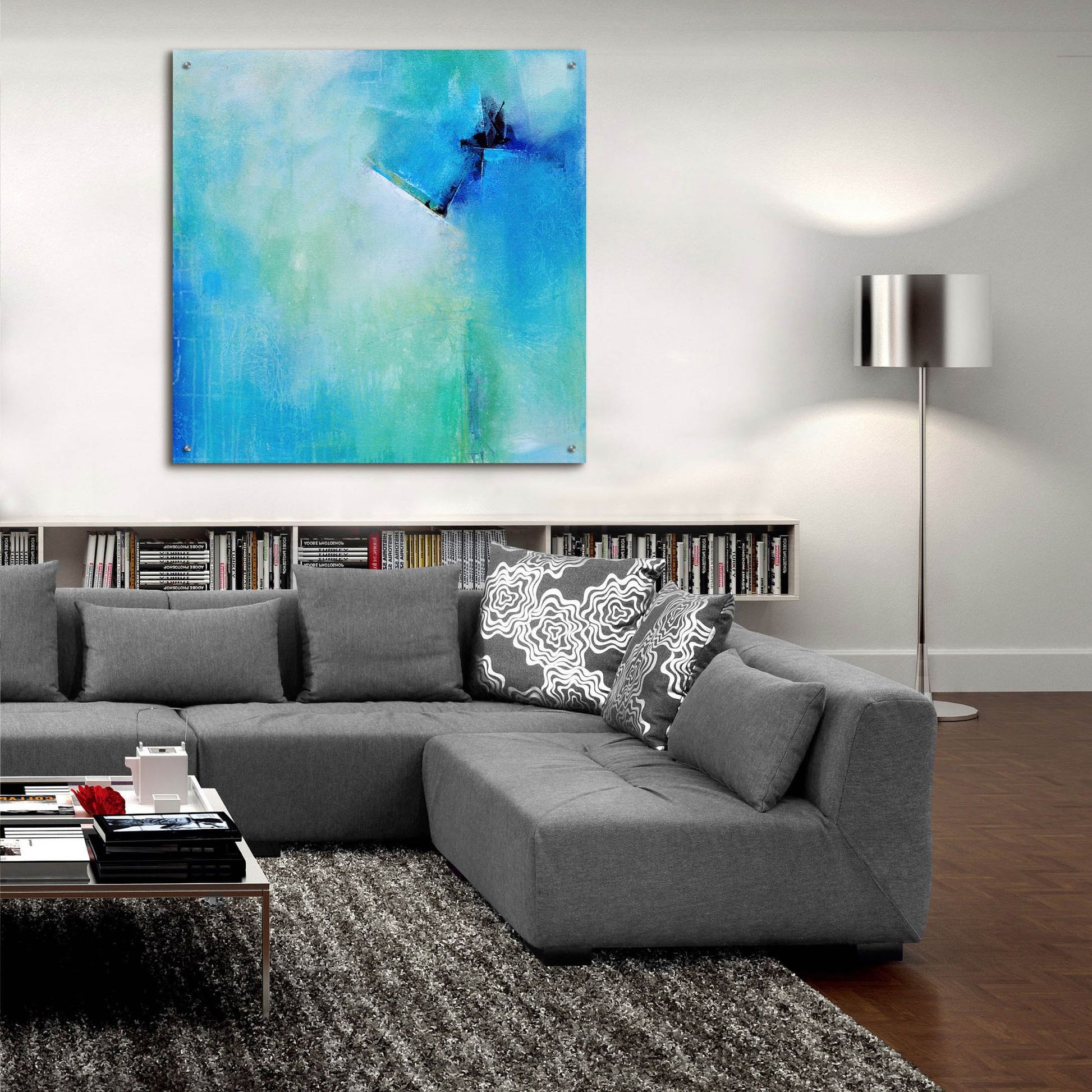 Epic Art 'Free Flow' by Karen Hale, Acrylic Glass Wall Art,36x36