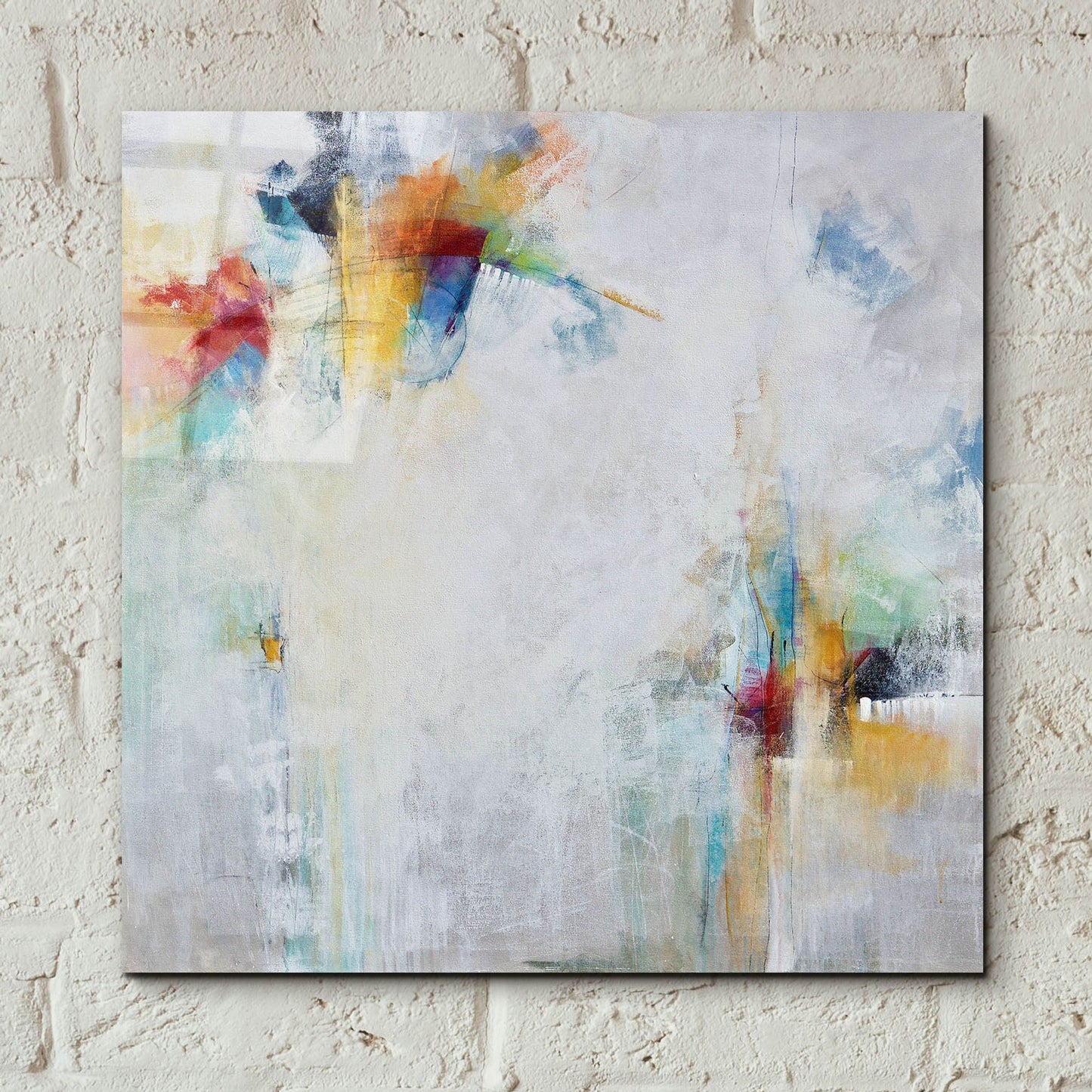 Epic Art 'Joyful' by Karen Hale, Acrylic Glass Wall Art,12x12