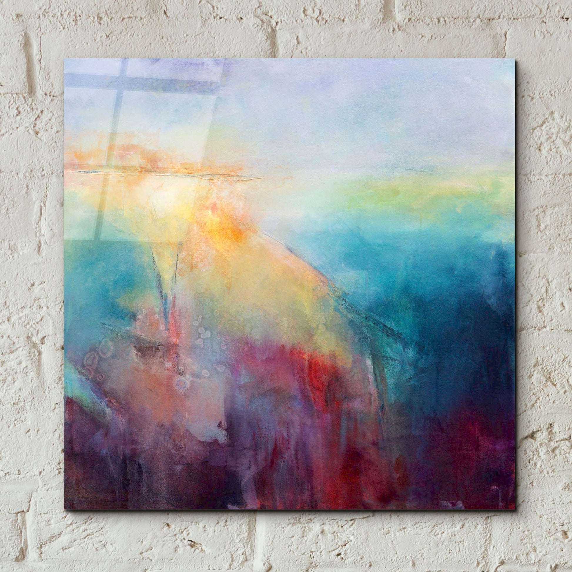 Epic Art 'Luminous Energy' by Karen Hale, Acrylic Glass Wall Art,12x12