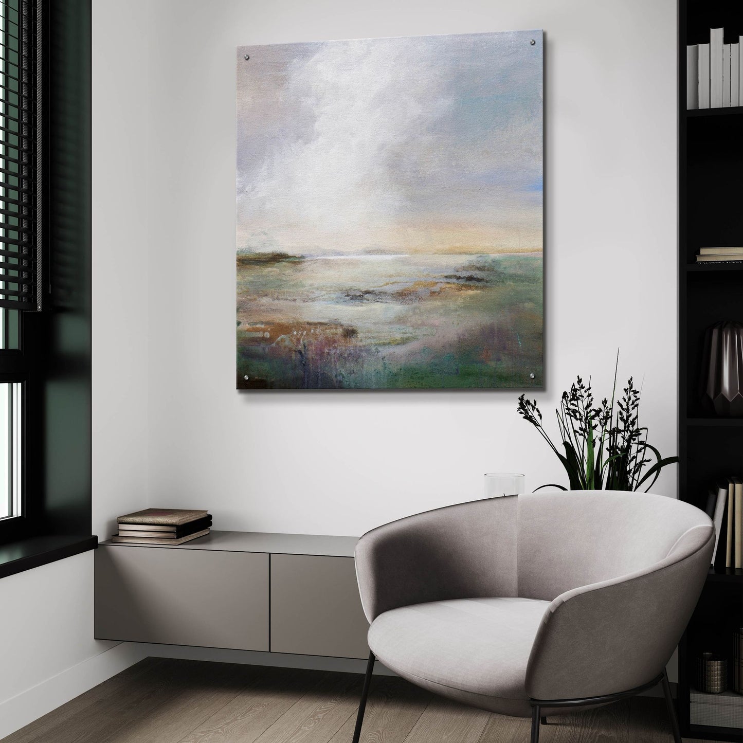 Epic Art 'Morning Light' by Karen Hale, Acrylic Glass Wall Art,36x36