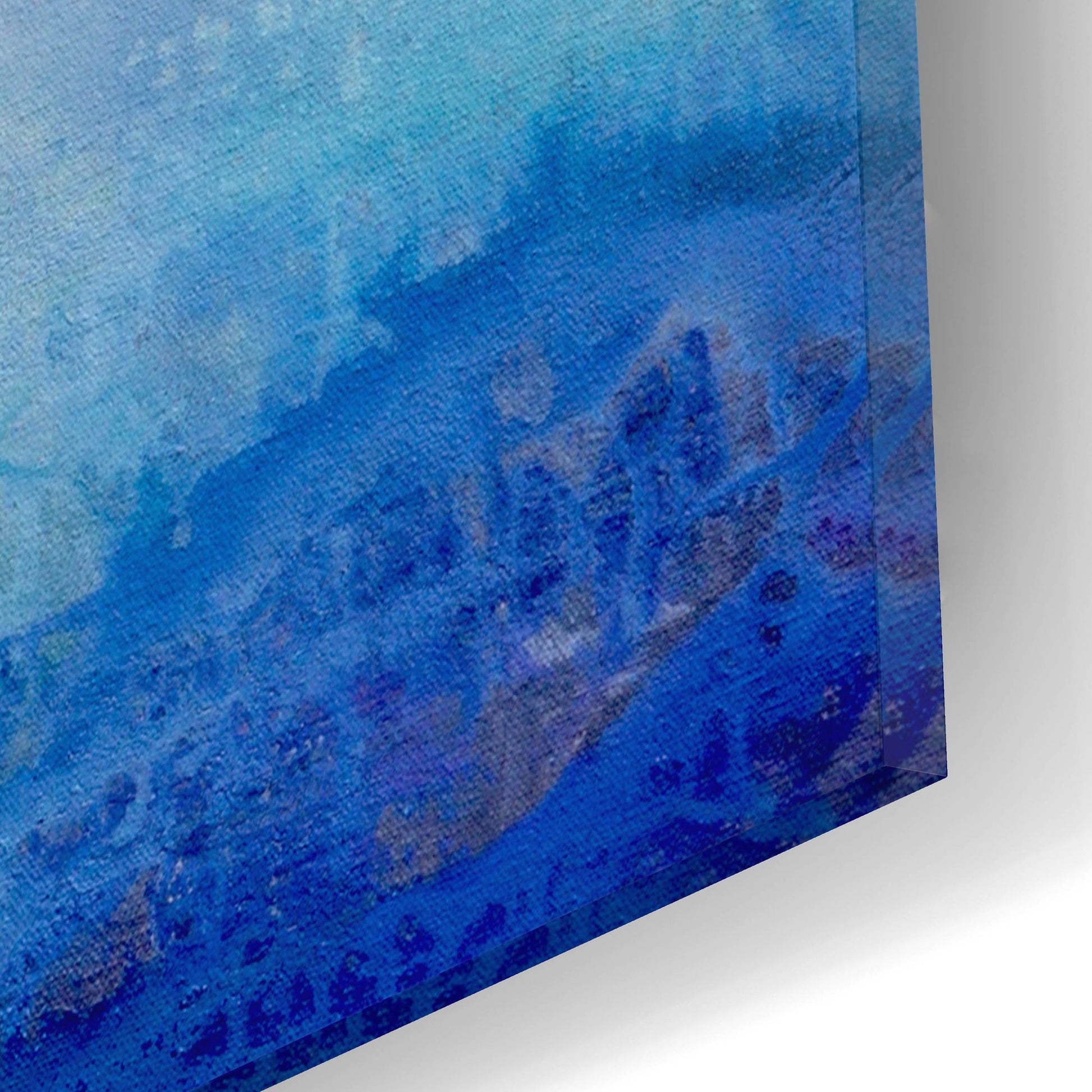 Epic Art 'Ombre Blue' by Karen Hale, Acrylic Glass Wall Art,16x12