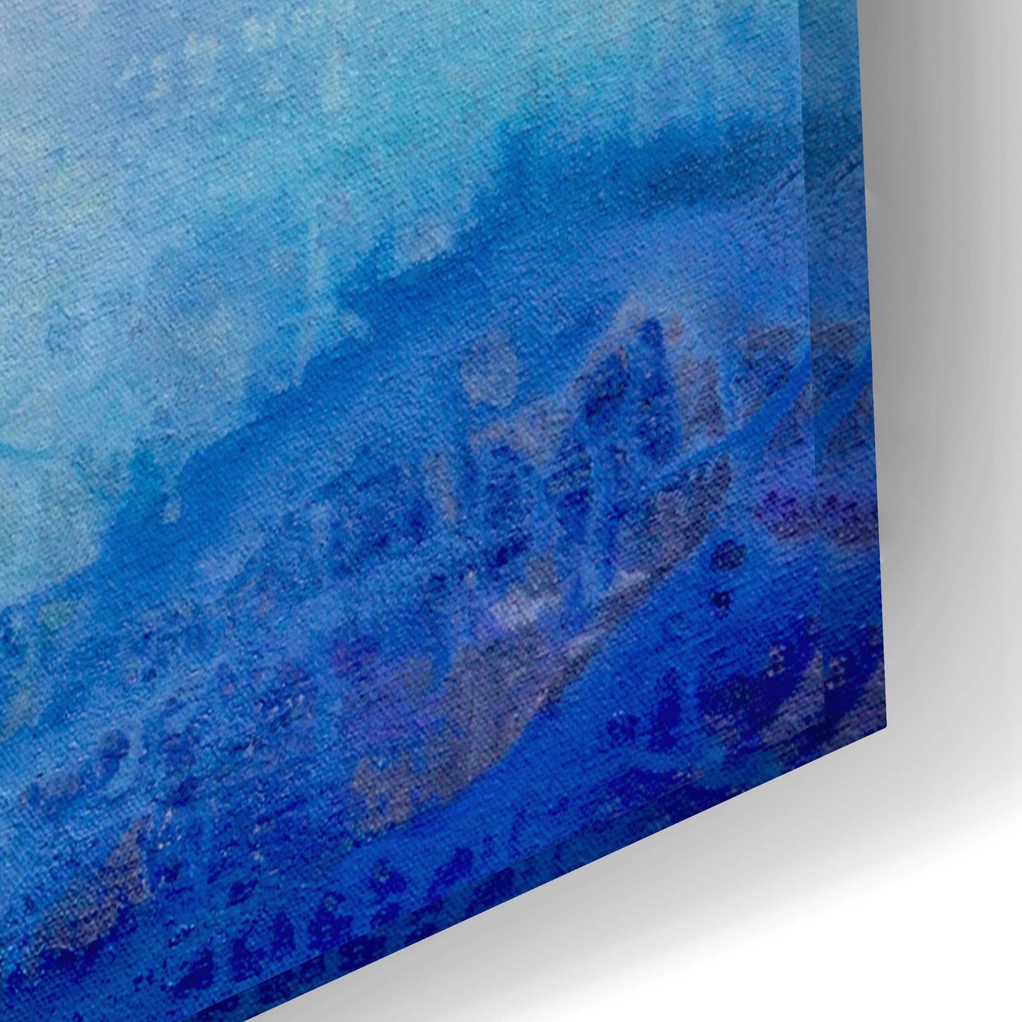 Epic Art 'Ombre Blue' by Karen Hale, Acrylic Glass Wall Art,24x16