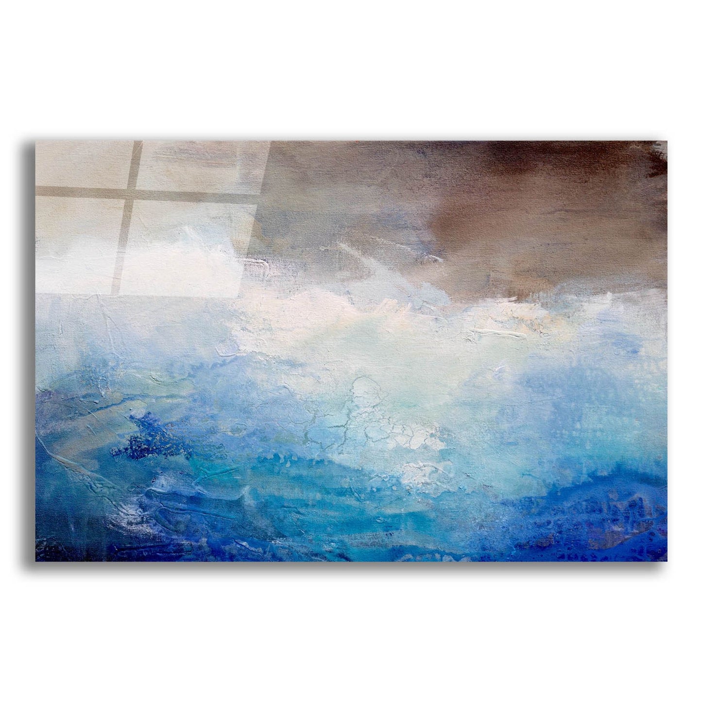 Epic Art 'Ombre Blue' by Karen Hale, Acrylic Glass Wall Art,24x16