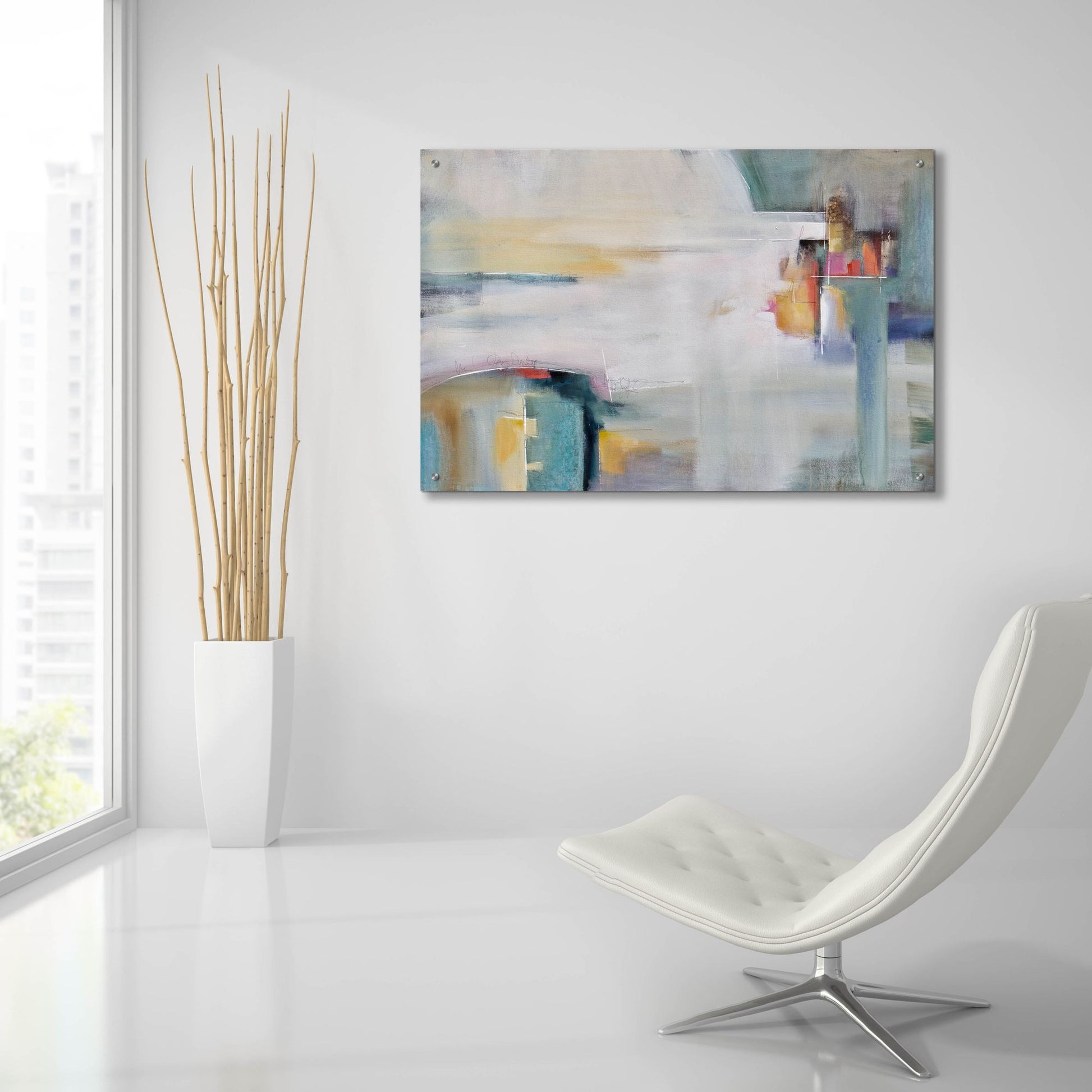 Epic Art 'On My Terms' by Karen Hale, Acrylic Glass Wall Art,36x24